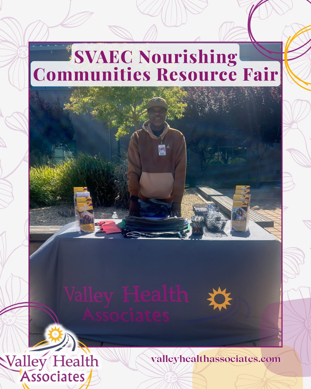 VHA outreach at the SVAEC Nourishing Communities Resource Fair!
This event focused on sharing food, resources, health services, and job support. We shared information about our resources and impact across Monterey County.
To learn more about Valley Health Associates, visit valleyhealthassociates.com
#ValleyHealthAssociates #VHA #SVAEC #Outreach #MontereyCounty