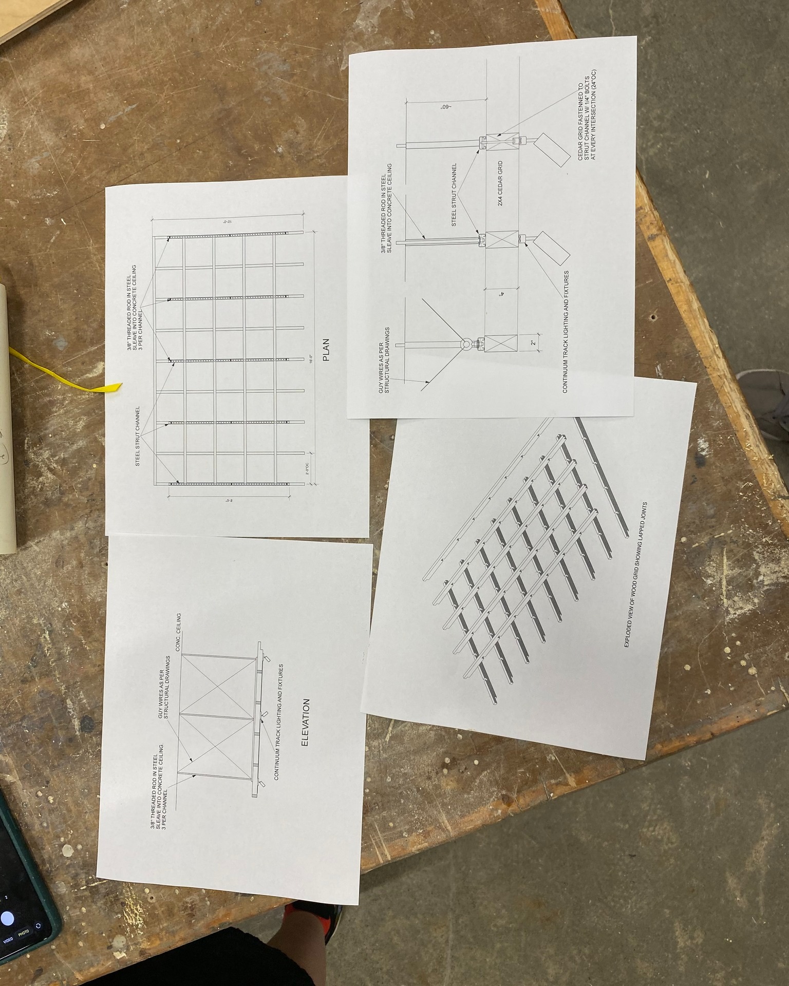 Reviewing shop drawings of the tree-house cedar canopy feature - we are so excited about collaborating with our colleagues @quantumvancouver on their new showroom, framing is complete, and it's really starting to take shape.
Also shown – mapped sub-slab services + rebar in the existing concrete slab because the colours are cool (ok also because a cast iron toilet pipe needs to find its way through this party), and just for good measure, a gift of Simpson strong ties from Kirk, which we will forever cherish.
#underconstruction #architectureunderconstruction #buildingdesign #sitevisit #constructionphotography #vancouverconstruction #customconstruction #residentialbuild #bcbuilder #architecturedetails #buildinginprogress #craftedarchitecture #constructionlife #modernbuild