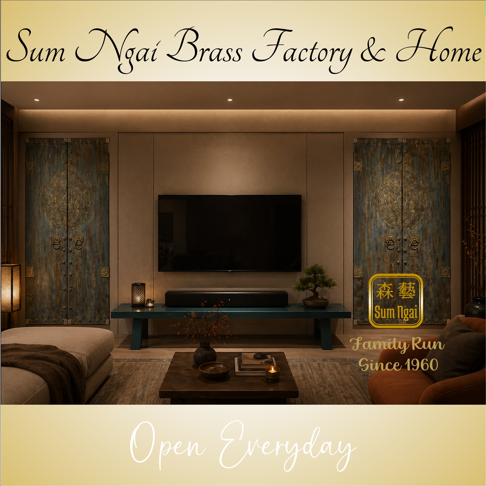 Step into our showroom and discover handcrafted pieces where quality, warmth, and heritage come together. #wallart #oilpainting #homedecor
📍Discover unique finds - Visit us today.
⭐Holiday & Sunday 11-4 | Mon-Sat 10-5
🚗 Free parking on premises.
🚆MTR - Kam Sheung Rd Stn (8-minute walk)
#SumNgaiBrassFactory #BrassFactory #HandcraftedBrass #SolidBrass #Craftsmanship #VisitOurShowroom #TimelessDesign #chinesefurniture #solidwoodfurnitures #sideboard #nightstands #floorlamps #porcelainlamp #gingerjarlamp #wallart #gardenornament #kamtin #錦田