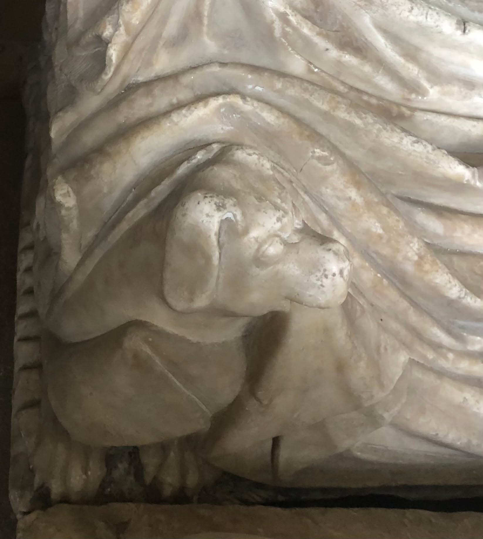 This very smart dog waits patiently in North Leigh church - dogs on memorials show loyalty and devotion. I love the elegantly carved folds of wool cloth too.
#offbeatcotswolds #bluebadgeguide #bluebadgeguides #doglife
#britainsbestguides #Cotswolds #thecotswolds
#inthecotswolds #cotswoldcountry #Cotswolds_Culture #lovethecotswolds
#discoverthecotswolds #visitthecotswolds #discovercotswolds #cotswoldslife #cotswoldlife
#your_cotswolds
#cotswoldvillage #visitengland #englishvillage
#englishcountryside
#explore_britain_ #traveling_uk
#photosofengland #instabritain #europetravel
