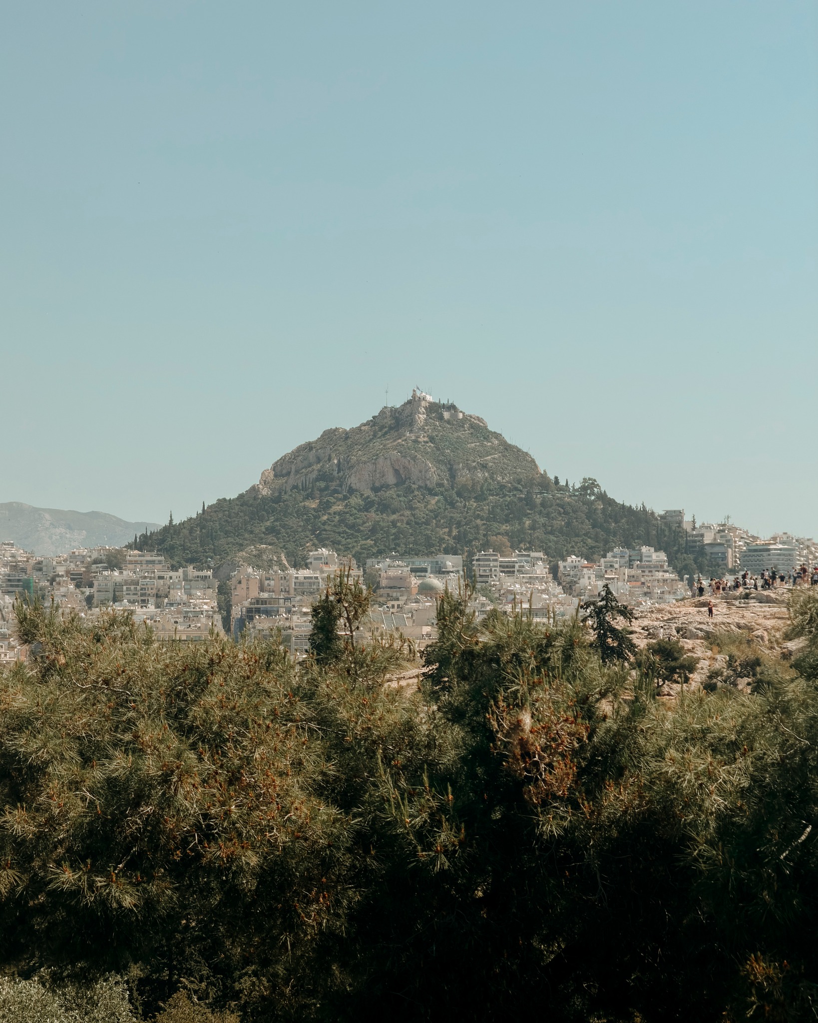Lycabettus Hill, the highest point in Athens 💙
And... a great place for a short hike, panoramic views of the city, and relaxation.
You can also check for concerts and events at the Lycabettus Theatre during the summer months.
📜According to Greek mythology, Lycabettus Hill was created when the goddess Athena dropped a rock she was carrying for the Acropolis.
#athensvacation #athenstravel
