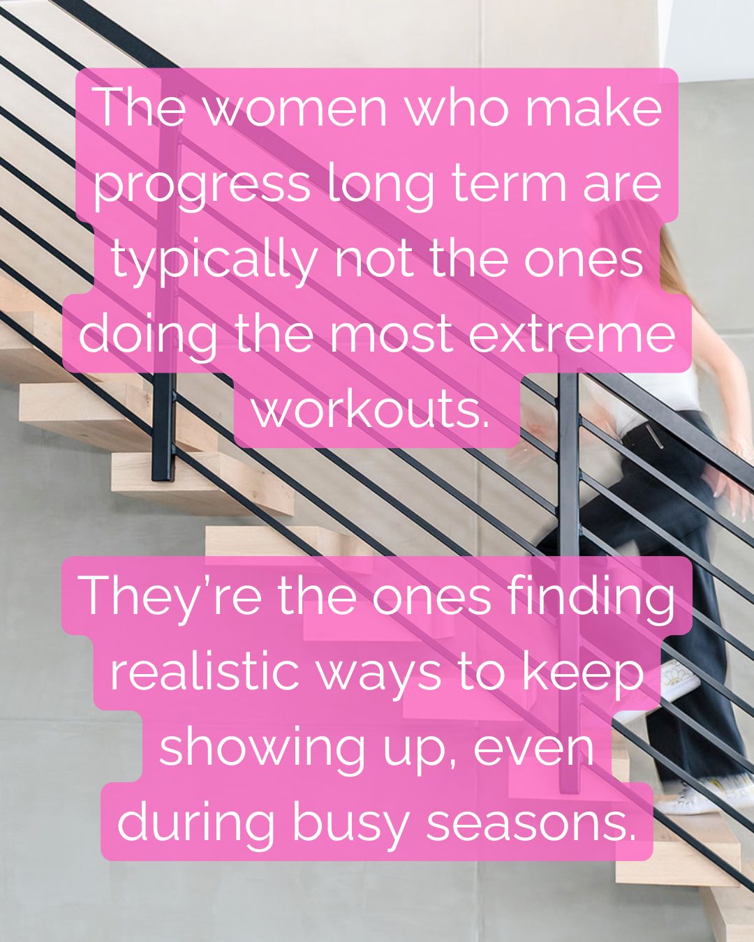 The women who make progress long term are typically not the ones doing the most extreme workouts.
They’re the ones finding realistic ways to keep showing up.
Even during busy seasons.
Exercise still counts even if it’s only 10 or 15 minutes.
A quick strength workout before dinner.
A walk between meetings.
A few exercises while supper cooks.
Taking the dog out at night.
It all adds up.
Especially in midlife, consistency matters far more than perfection.
So while not every week is going to be a 10 out of 10 for exercise, it could still be a 5 or 6 💕
