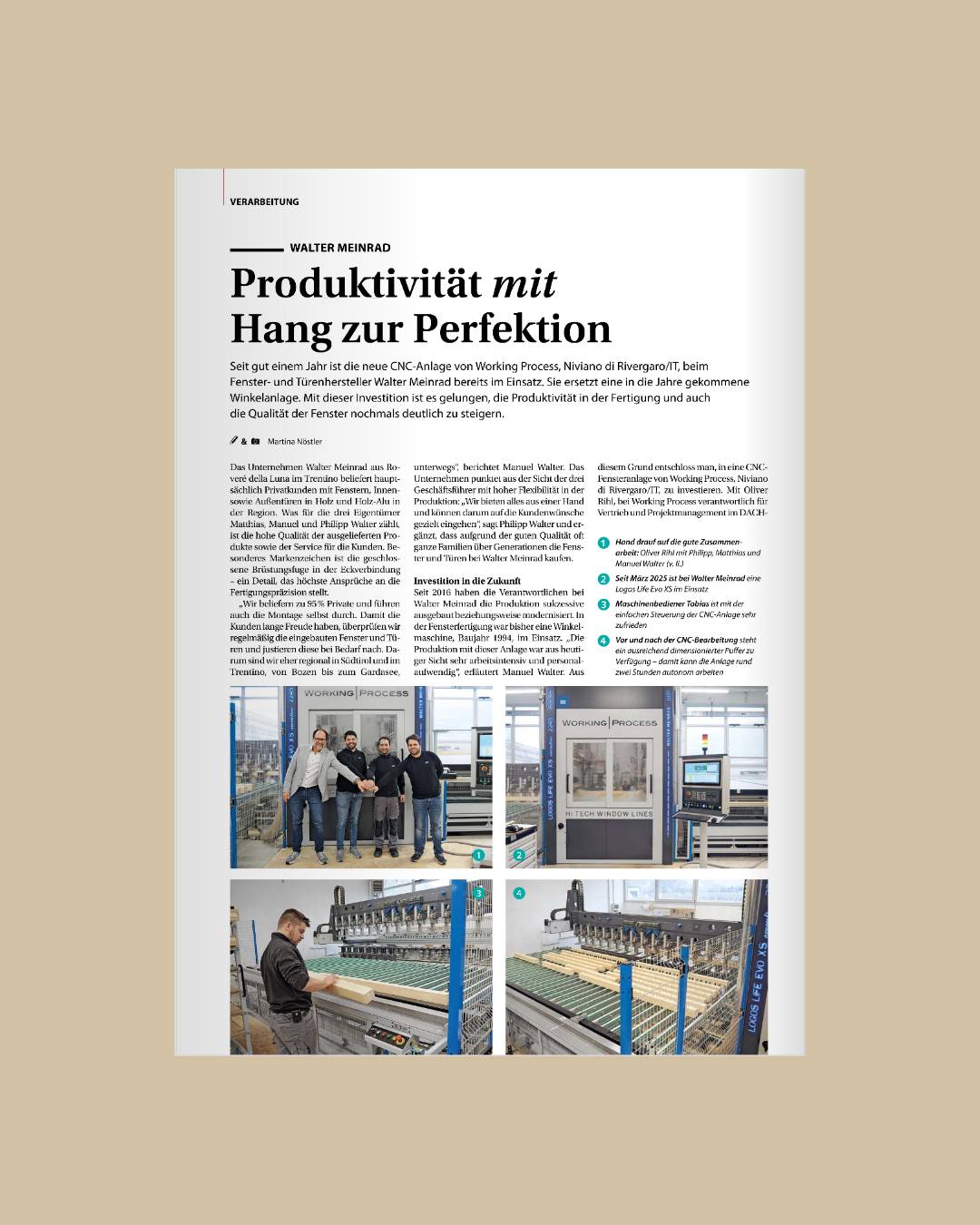 Wir im Holzkurier 📰
Ein Blick hinter unsere Produktion und wie wir Präzision weiterdenken.
👉 𝗦𝘄𝗶𝗽𝗲 𝗱𝘂𝗿𝗰𝗵 𝗱𝗲𝗻 𝗕𝗲𝗶𝘁𝗿𝗮𝗴, 𝘂𝗺 𝗱𝗲𝗻 𝗔𝗿𝘁𝗶𝗸𝗲𝗹 𝘇𝘂 𝗹𝗲𝘀𝗲𝗻 (𝟭𝟳/𝟮𝟬𝟮𝟲)
.
.
.
#CNC #Innovation #WalterMeinrad