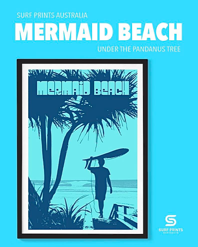 Mermaid Beach is just south of Broadbeach on the Gold Coast. Idillic and just far enough away from busy Surfers a relaxed surfer heads off for a wave or two.
This print in soft blues captures the cruisy vibe of Mermaid.
#mermaidbeach #interiorstyling #surf #wallart