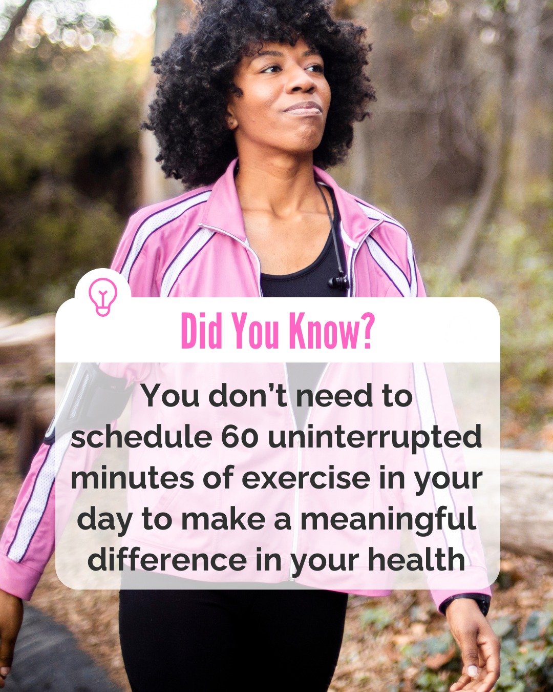 You don't need to schedule 60 uninterrupted minutes for exercise to make a meaningful difference in your strength, energy, mobility or health.
Daily movement can be broken down into smaller, more realistic exercise "snacks" vs a full hour, perfectly planned gym session.
Whether it's 10, 15 or 20 minutes, small sessions still build strength, support your metabolism and help you feel more confident and capable in your body 💕