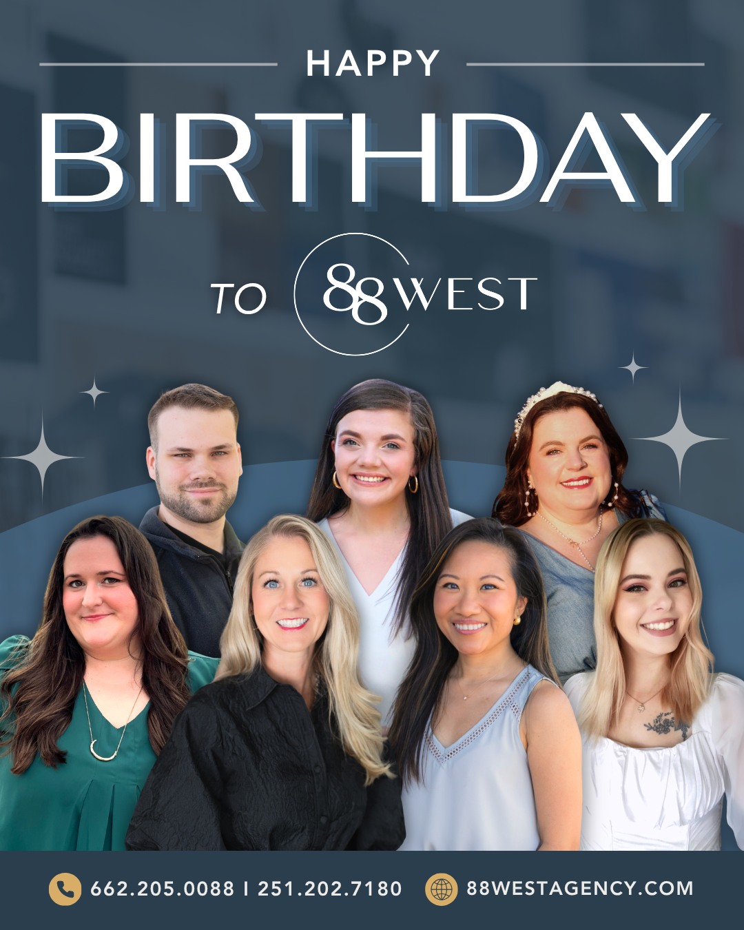 Happy birthday to 88 West! 🎉
It has been an HONOR for us to serve each and every one of our clients and their amazing teams. We look forward to providing many more years of exceptional marketing services to businesses in Mississippi, Alabama, the Gulf Coast, Texas, and beyond!
Ready to discover how we can help you? Call us for a free consultation.
📞 662.205.0088 | 251.202.7180
💻 88westagency.com
-
#88West #88WestAgency #NorthMS #ALGulfCoast #MSGulfCoast #TupeloMS #GulfShoresAL #HuntsvilleAL #MarketingAgency #BrandAgency #SupportSmallBusinesses #LocalEconomicGrowth #BusinessAnniversary #BusinessMilestone #CheersToAnotherYear