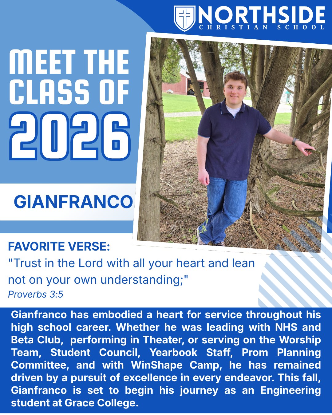 We give thanks for Gianfranco's time at Northside and pray that the Lord continues to bless and guide him in the days ahead!