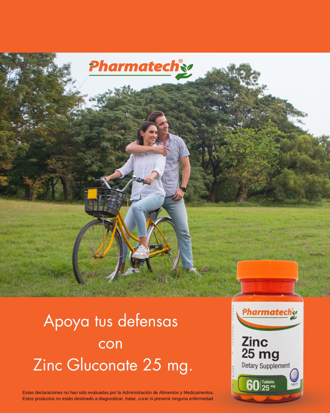 El zinc es un mineral esencial involucrado en numerosos procesos enzimáticos y en el mantenimiento del sistema inmunológico.
Nuestro suplemento proporciona 25 mg de zinc elemental por tableta en forma de gluconato de zinc, un compuesto comúnmente utilizado por su biodisponibilidad y buena tolerancia.
🔹 Apoya la función inmunológica normal
🔹 Contribuye al metabolismo celular
🔹 Favorece la salud de la piel y el proceso normal de cicatrización
Uso recomendado: 1 tableta al día, preferiblemente con alimentos.
Disponible en www.mesientobien.com, haz click en el enlace de nuestra bio.
Porque con Pharmatech® me siento Bien. 👍
**Estas declaraciones no han sido evaluadas por la Administración de Alimentos y Medicamentos. Este producto no está destinado a diagnosticar, tratar, curar ni prevenir ninguna enfermedad.
--------------------
Zinc is an essential mineral involved in numerous enzymatic processes and in maintaining immune system function.
Our supplement provides 25 mg of elemental zinc per tablet in the form of zinc gluconate, a commonly used compound known for its bioavailability and tolerability.
🔹 Supports normal immune function
🔹 Contributes to cellular metabolism
🔹 Supports skin health and the normal healing process
Suggested use: Take 1 tablet daily, preferably with food.
Available at www.ifeelgood.us, Click the link in our bio.
Because with Pharmatech®, I feel great. 👍
**These statements have not been evaluated by the Food and Drug Administration. This product is not intended to diagnose, treat, cure, or prevent any disease.