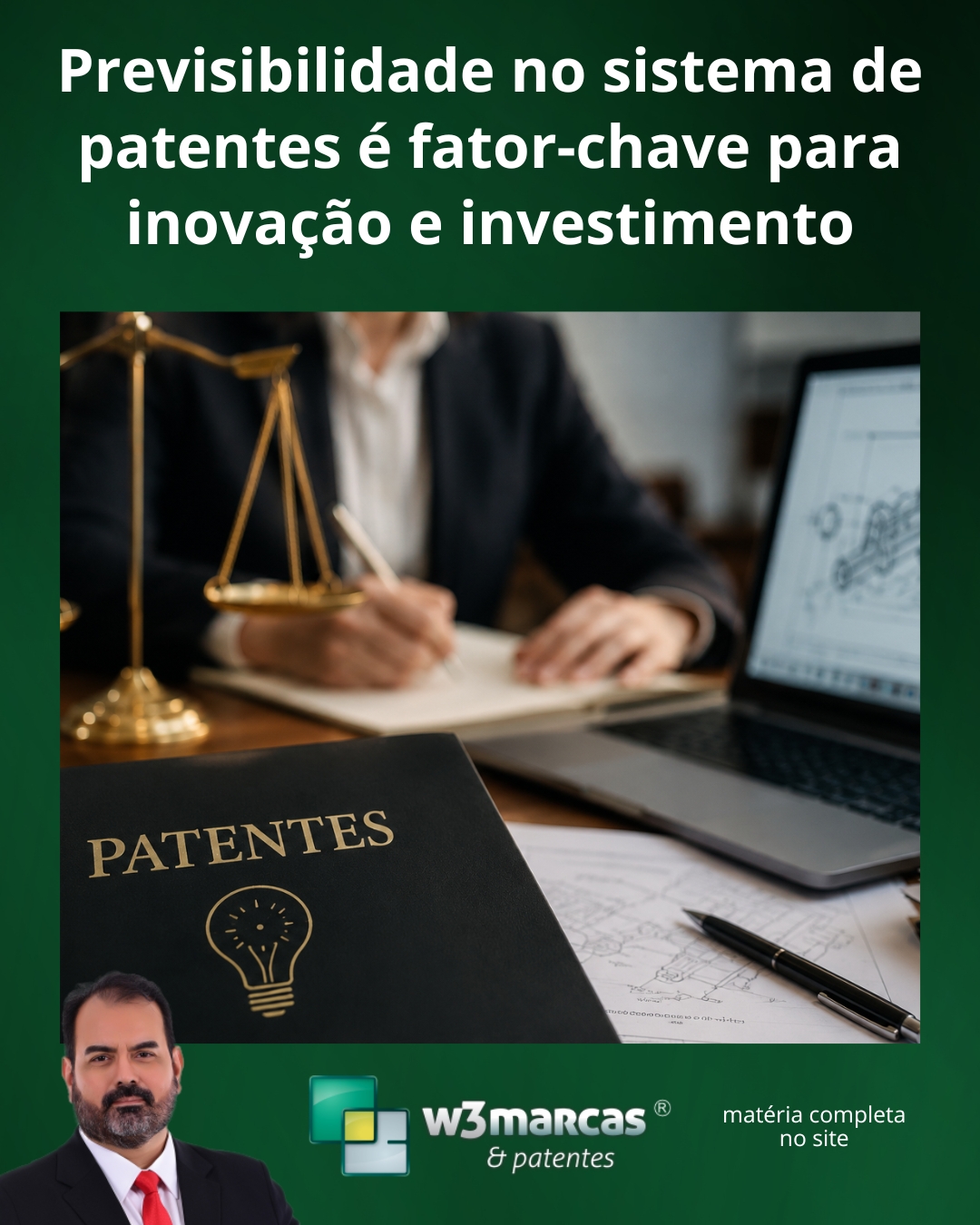 A previsibilidade no sistema de patentes é essencial para impulsionar a inovação, atrair investimentos e fortalecer a competitividade tecnológica no Brasil.
Quando há segurança jurídica, empresas inovam com mais confiança e investidores enxergam oportunidades reais de crescimento.
Entenda por que esse tema é estratégico para o futuro da inovação no país.
🔗 Acesse a matéria completa:
https://www.w3marcasepatentes.com.br/post/previsibilidade-no-sistema-de-patentes-é-fator-chave-para-inovação-e-investimento
Fonte: Portal JOTA