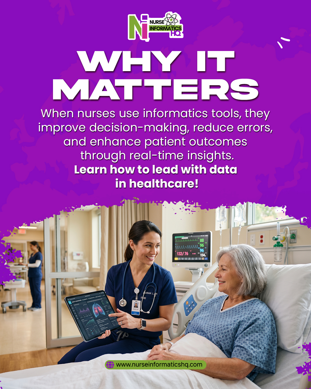 🏥 WHY IT MATTERS 💻
When nurses use informatics tools, healthcare becomes smarter, safer, and more efficient.
By combining nursing expertise with real-time data and technology, nurse informaticists help:
✔ Improve clinical decision-making
✔ Reduce medical errors
✔ Enhance patient outcomes
✔ Support better healthcare communication
✔ Drive innovation in patient care
Healthcare leaders who understand data and technology are shaping the future of modern medicine.
Learn how to lead with data in healthcare today.
🌐 www.nurseinformaticshq.com
#NursingInformatics #HealthcareTechnology #DigitalHealth #PatientCare #HealthIT #NursingLeadership #HealthcareInnovation #MedicalTechnology #NursingCareers #DataDrivenHealthcare #ElectronicHealthRecords #FutureOfHealthcare #ClinicalDecisionMaking #NurseInformaticist #NurseInformaticsHQ