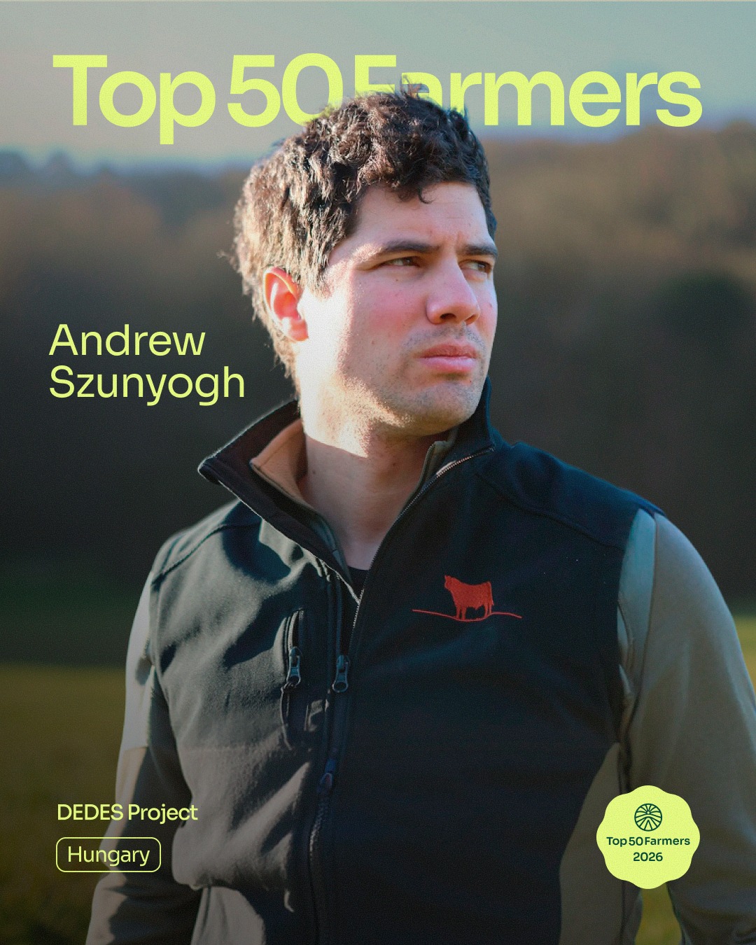 👉 Meet Andrew Szunyogh / @dedesproject / 📍Hungary
Andrew never planned on a future in farming, but after a dual-degree in finance and leadership he returned home to his family farm in Southeastern Hungary with his eyes on climate action.
Up in the majestic Zala Hills Andrew Szunyogh’s DEDES Projeckt proves that the future of farming is rooted in National Park restoration and heritage livestock breeds.
Through high-density grazing, circular farming models and allowing agriculture to inspire art, the @dedesproject was born, serving as a living lab for what’s possible.
Andrew inspires industry leaders and fellow farmers through educational workshops and courses through @realwealthranching and @regrarians.
🔗Follow the link in @top50farmers bio for the full story of how Andrew left finance behind to build DEDES into a regenerative “Living Lab” in the Zala Hills.
✍️ Written by @top50farmers and @tanaschwarzz
#top50farmers #andrewszunyogh #top50farmers2026 #dedesproject #t50f2026 #T50F #regenag #regenerativeagriculture #regenerativefarming #soilhealth #knowyourfarmer #futureoffarming #europe #hungary