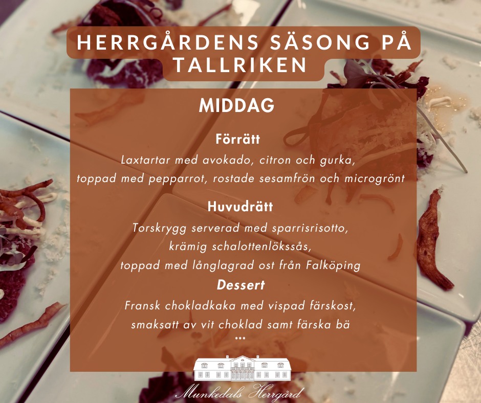 Veckan på Herrgården
Vi dukar upp för lugna frukostar som får ta tid och kvällar fyllda av säsongens smaker i våra matsalar.
Fredagslunchen serveras som vanligt denna vecka och vår frukostbuffé erbjuds de flesta dagar vid förbokning ☕✨
Varmt välkommen till oss på Herrgården 🤍