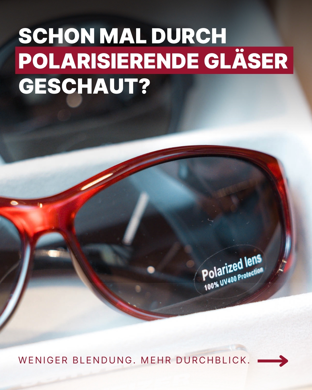 Weniger Blendung. Mehr Durchblick. 😎
Kennst du das? Die Sonne scheint, aber Reflexionen auf der Straße, auf Wasser oder im Schnee blenden dich trotzdem🙈
👉Genau hier kommen polarisierende Gläser ins Spiel:
✅Sie reduzieren störende Spiegelungen
✅Sorgen für klarere Farben und stärkere Kontraste
✅Entlasten deine Augen bei hellem Licht
✅Machen Autofahren, Sport und Alltag deutlich angenehmer
Einmal durch polarisierende Gläser geschaut – und du merkst sofort den Unterschied😍
Komm vorbei und teste den Unterschied selbst bei Baur Optik in Donauwörth, Wertingen oder Rain am Lech 👓
#bauroptik #polarisierend #optiker #akustiker #sonnenbrille