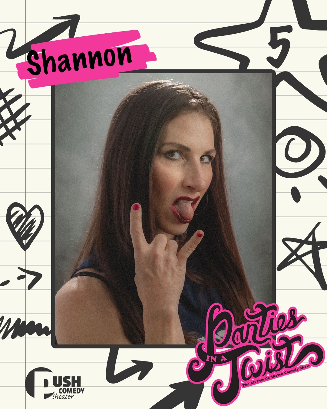 ✨ Cast Spotlight: Shannon Fox ✨
At 13, Shannon Fox was into reading, music, TV, skater boys… and basically living her best ‘90s teen movie life.
Favorite show? Fresh Prince of Bel-Air.
Favorite music? Anything off Weezer’s Blue Album.
Celebrity crush? Jonathan Brandis.
Honestly? Elite lineup.
Now she’s back for her 5th Panties in a Twist, and while she says she was “incredibly insecure and awkward” at 13, it’s safe to say younger Shannon would be pretty amazed by where she is now.
What keeps her coming back to PIAT is the collaboration: women coming together to put on a “kickass show.”
And this year’s production? Physical comedy lovers, you’re in luck 👀 Shannon says this year is especially physical with lots of cast-heavy sketches.
Also, if she could add anything to the Olympics, it would be ballroom dancing… which, honestly, feels classy and appropriate.
And finally, Shannon would like the world to know she accepts gifts in the form of chocolate and Lego. Noted 😂
Catch Shannon and the rest of this hilarious cast May 30 & 31 👇🏽
Panties in a Twist is turning 13!
📍 Historic Wells Theater
📅 May 30 & 31
🎟️ Tickets at the link in our bio
Panties in a Twist is presented by @wendyschofermd
Thank you to our sponsors:
@thecollectivetattoo
@flow.massage.nfk
📸 Donald Campbell
#pushcomedytheater #neonfk #visitnorfolkva #piat13