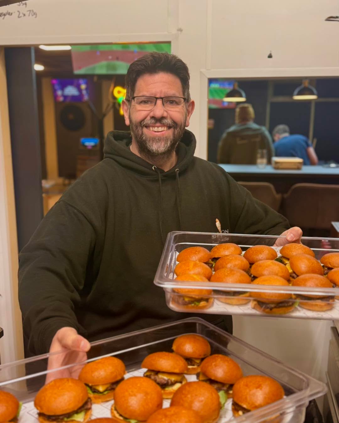 There is still too many people that don't know that we operate the kitchen at Yates new (ish) sports bar Maxi lounge.
Sometimes the old-fashioned way of advertising still has its place.
As amazing as social media has been for helping us grow our presence in Maxi Lounge, nothing really beats getting out there, meeting people face-to-face and having a proper chat.
So today Rich and I cooked up 50 slider burgers, wandered around the shopping centre and handed them out completely free to people passing by 🍔
No big sales pitch… just introducing ourselves, chatting to people, answering questions about Maxi Lounge and hearing honest thoughts and opinions from the local community.
We had some brilliant feedback, met a few people who didn’t even realise what we had inside Maxi Lounge, hopefully gained a few new customers… and also bumped into plenty of our regulars too, which is always lovely 😊
A massive thank you to everyone who stopped for a chat, tried a burger or showed us support today. It genuinely means a lot.
Community matters. Local businesses matter. And sometimes a simple burger and a conversation can go a long way.
If you've never been, Go!