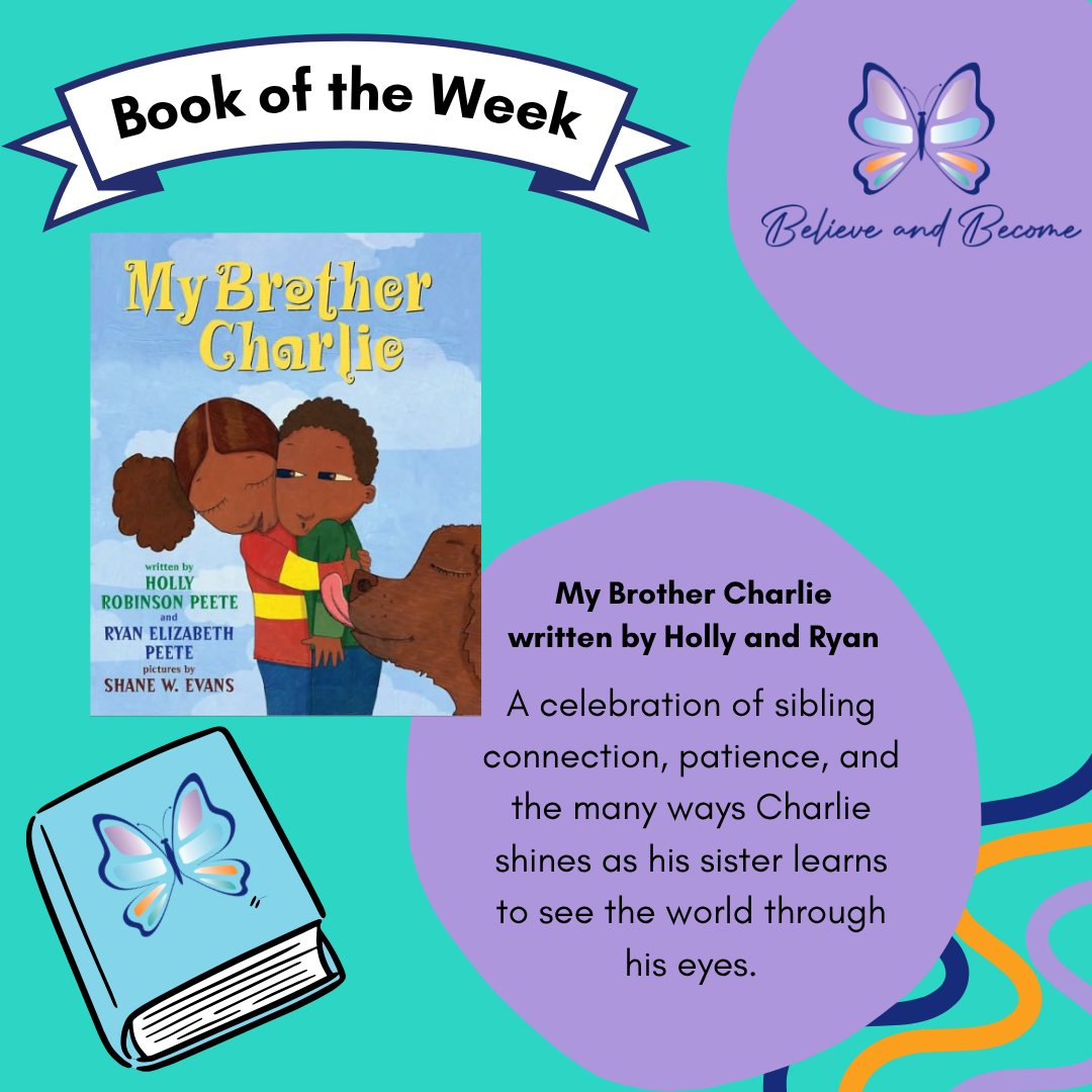 The Book of the Week is... My Brother Charlie!
Written by Holly Robinson Peete and Ryan Elizabeth Peete.