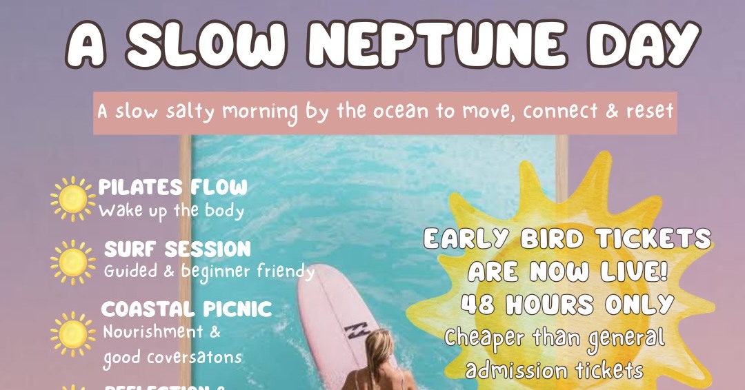 A SLOW NEPTUNE DAY was today,
and it was absolutely lovely.
#slowlifepilates #spiritofneptune #aglassydaysurfcoaching