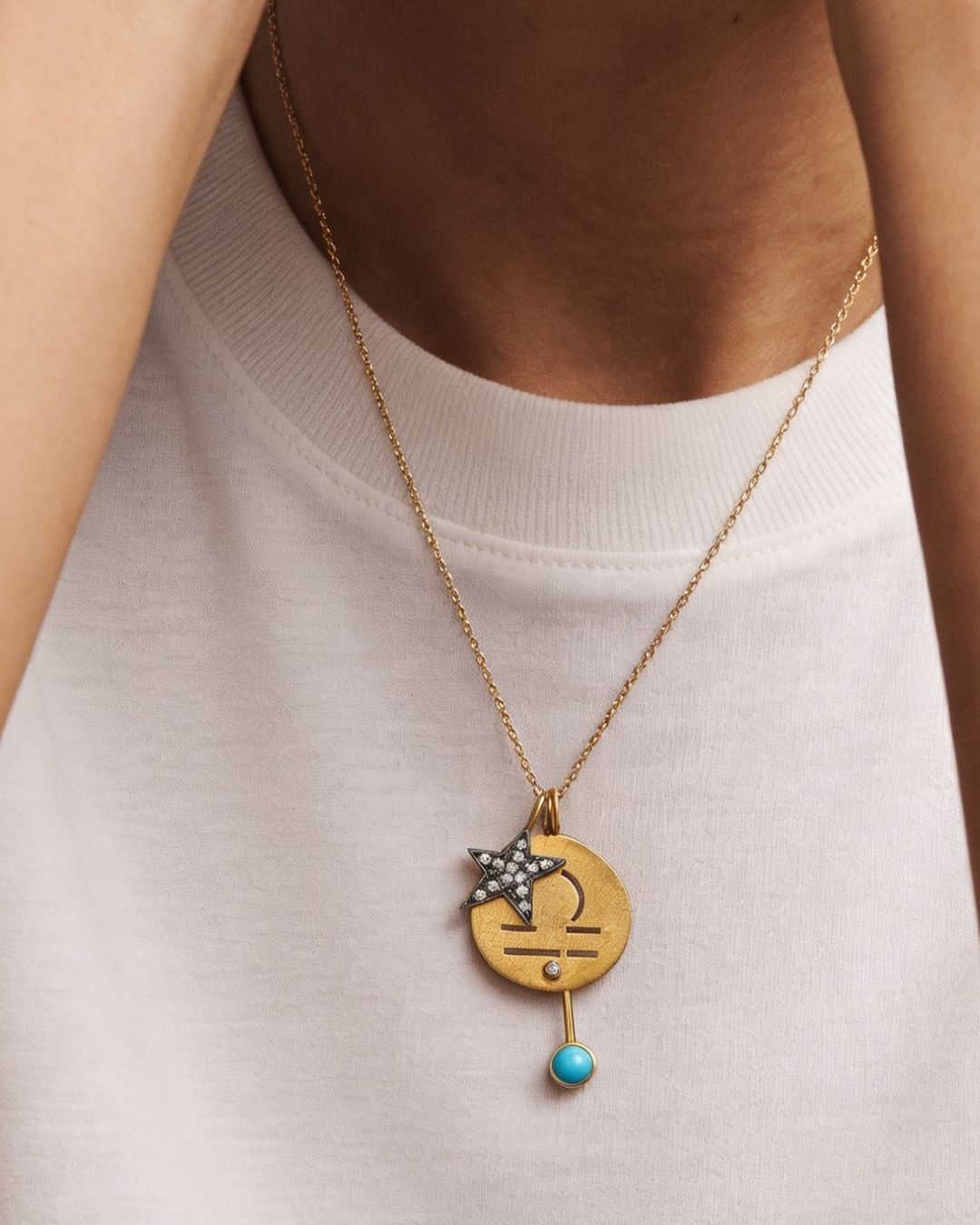 Discover our zodiac pendants and create your own personal piece. #fotinipsarouli #fotinipsaroulijewellery #finejewelry #handmadejewelry #pendants