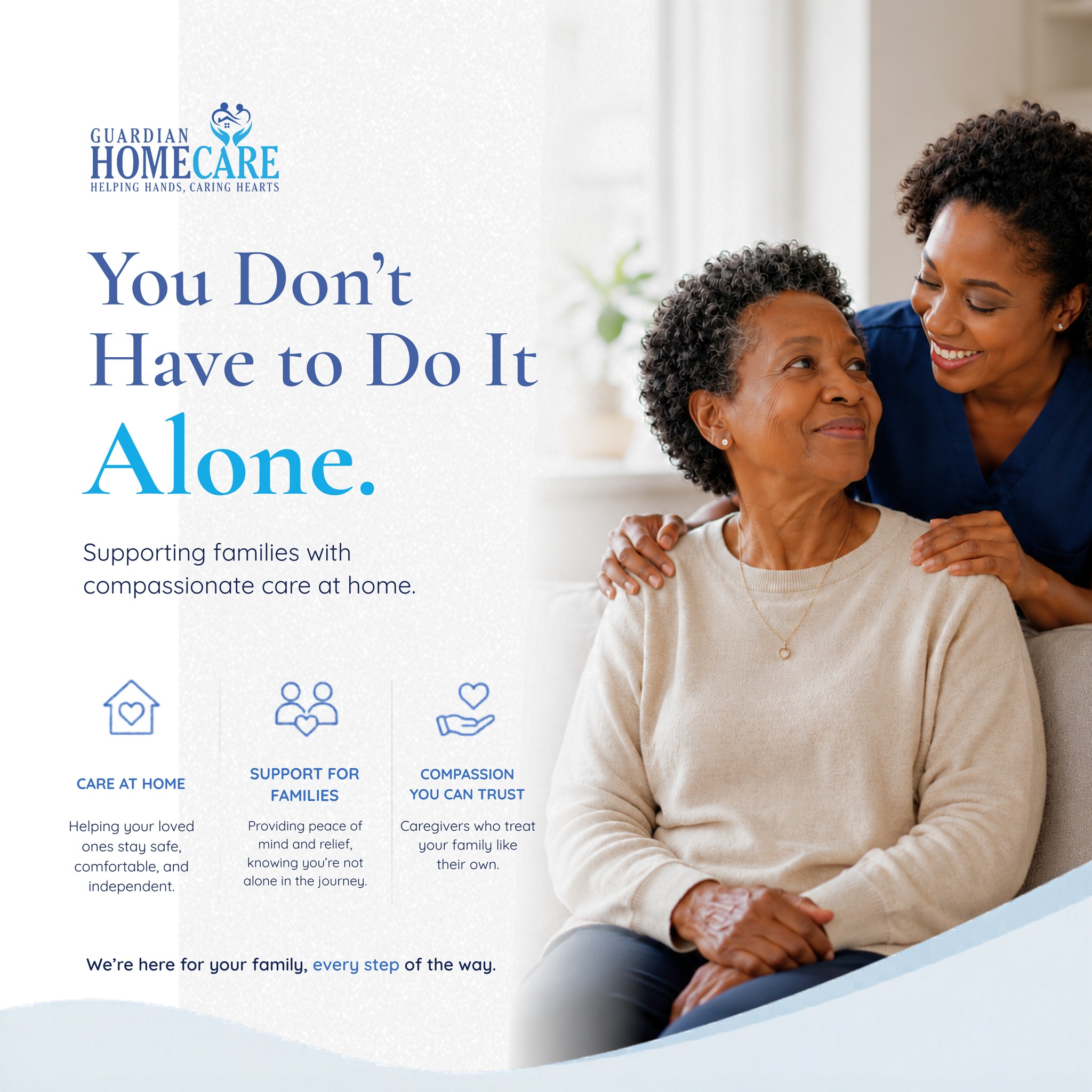 Some of the best care starts with simply being present.
At Guardian Homecare, we believe home care is more than assistance — it’s companionship, dignity, and peace of mind for the people who matter most.
Whether your loved one needs a few hours of support each week or more consistent care, our team is here to help Fort Wayne families feel supported every step of the way.
Helping Hands. Caring Hearts. 💙
📍 Fort Wayne, Indiana
📞 Contact us today for a free consultation.
#GuardianHomecare #FortWayneHomeCare #SeniorCareIndiana