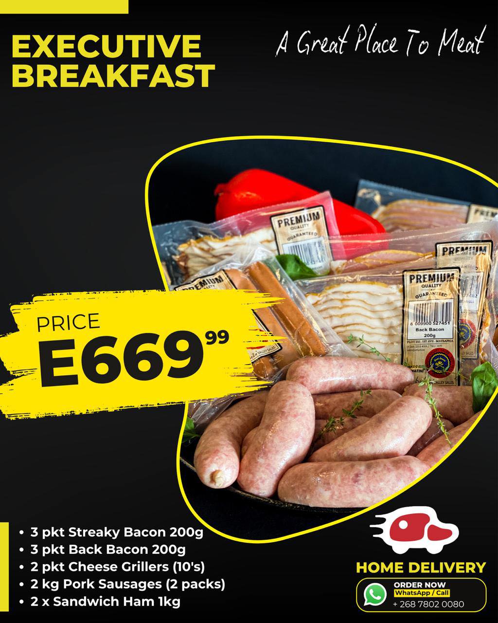 Convenience just got tastier with our Home Delivery packages! 🚚🥩
From Executive Breakfasts to Braai Packages, our UVS Home Delivery Service has a variety of meat packages ready to suit your needs and your budget.
Fresh quality. Great value. Delivered straight to your doorstep.
Swipe through and find your perfect combo.
📲 Order now via WhatsApp/Call: 7802 0080 or using the link in our bio👆.
#UVS #HomeDelivery #AGreatPlaceToMeat #DeliveredFresh