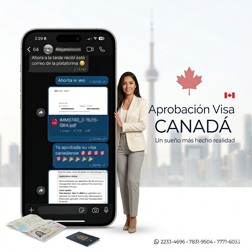 En Legal Visa trabajamos con casos reales y resultados reales 🇨🇦
Hoy compartimos una nueva visa de turismo aprobada, reflejo de un proceso bien asesorado y llevado paso a paso.
Cada solicitud es diferente, por eso te brindamos orientación clara y profesional durante todo el proceso.
📞 2233-4696 • 7831-9504 • 7771-6033