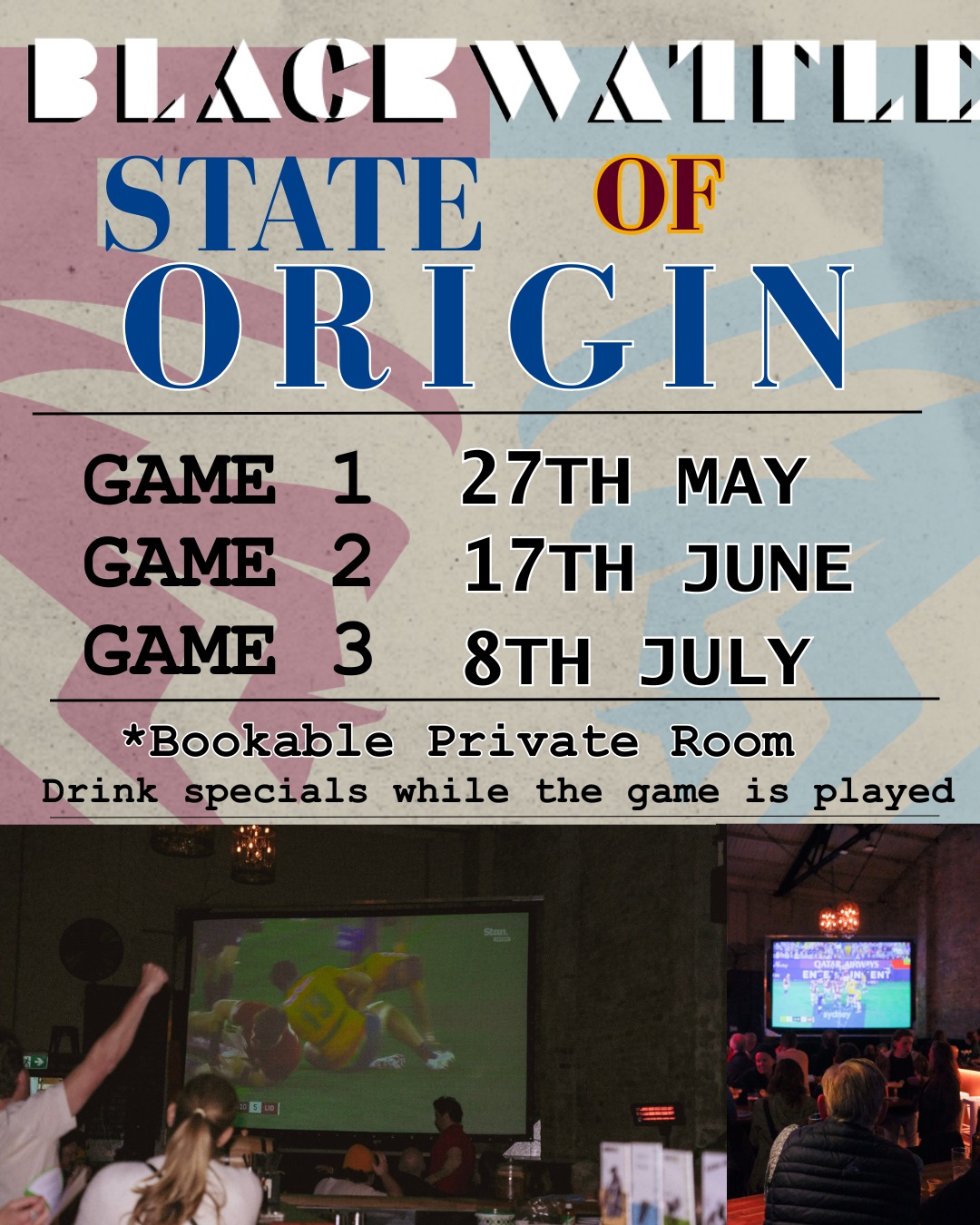 Nothing beats the atmosphere of Game Day, and we’re making sure STATE OF ORIGIN is on and loud🏉
Whether you're bleeding Blue or the Maroons, we’ve got the massive screens and the perfect pours to keep the energy high. We’re even running drink specials throughout the game to make sure nobody goes thirsty during those high-stakes moments.
Planning to bring the whole crew? We have a bookable private room available if you want to keep the rivalry (or the celebrations) contained to your own space.
Secure your spot now! Contact us on the form on our website
#brewery #sydneybrewery #beer #alexandria #breweryalexandria #breweryaustralia #independentbrewer #localbrewery #pub #alexandriapub #sydney #sydnepub #sydneybeer #beer #localbeer #livemusicsydney #livemusic #stateoforigin #nswblues #queenslandmaroons #rugbyleague