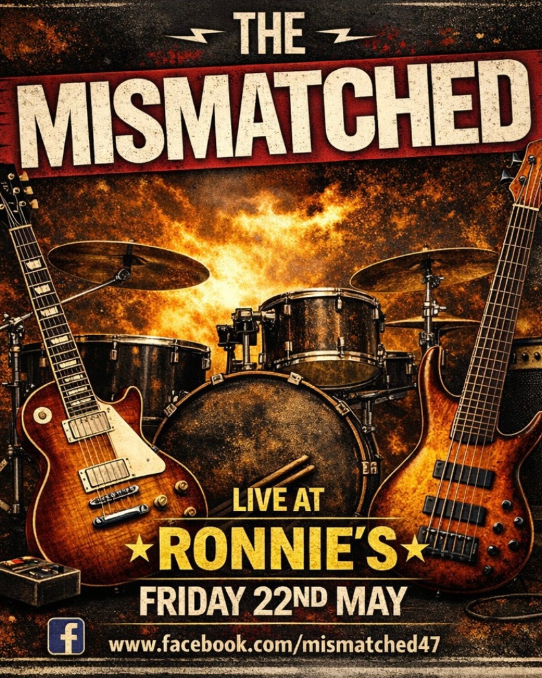 If it's a party you're looking for to kickstart the long weekend, then look no further than Ronnies on Friday night. The Mismatched will be here with all your fave covers and tunes. You know you want to!
#WhatsHappeningAtRonnies #warwickbars #livemusicwarwick
