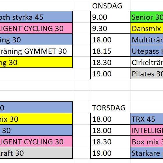 Dags att planera sommaren?! Under juni, juli och augusti har vi nytt schema! Skriv in dina träningsdagar redan nu så det inte prioriteras bort i sommarvärmen! Du behöver inte springa ner dörrarna, men håll igång hela sommaren så är både kroppen och vi tacksamma! 💪🤩