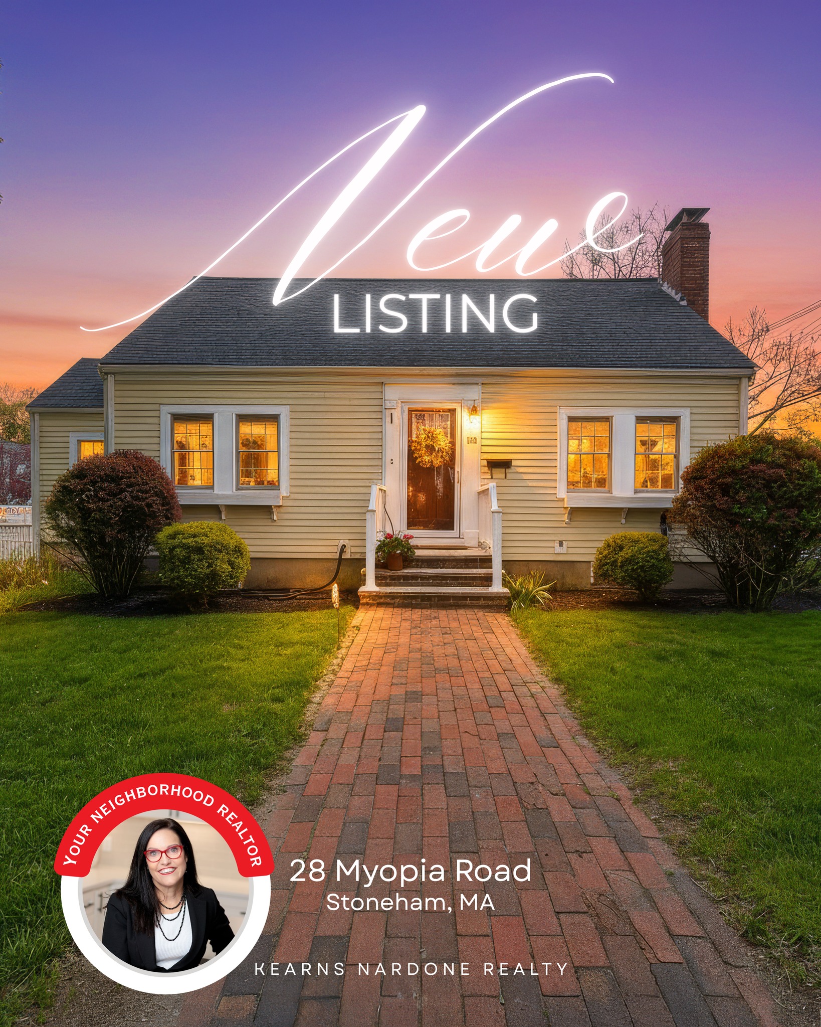 🏡 JUST LISTED | 28 Myopia Road, Stoneham 🏡
Offered at $689,000
Storybook charm meets modern comfort in this bright, turn-key Cape nestled on a coveted corner lot in Stoneham’s highly sought-after Robin Hood neighborhood ✨
This inviting 3-bedroom, 1-bath home is filled with warmth and character featuring:
☀️ Sun-drenched hardwood floors
🪟 Abundant windows and natural light
🍽️ Beautifully updated eat-in kitchen
🔥 Cozy living room with working fireplace
🛏️ Flexible layout with two first-floor bedrooms
💻 Spacious upstairs bedroom + bonus room perfect for a home office, playroom, or guest space
Step outside to your own private retreat 🌿
A sprawling deck overlooks the fully fenced backyard offering the perfect setting for morning coffee, summer dinners, entertaining, gardening, or simply relaxing outdoors.
📍 Moments to the tri-community bike path, local shops & restaurants, and easy access to Routes 93 & 95 for an easy commute into Boston.
📲 Call Kim at 978-766-2327 to schedule your private showing or for more information!
#JustListed #StonehamMA #RobinHoodNeighborhood #CapeStyleHome #StonehamHomes #MassachusettsRealEstate #DreamHome #HouseHunting #NewListing #TurnKeyHome #SellingStoneham #YourNeighborhoodRealtor #KearnsNardoneRealty