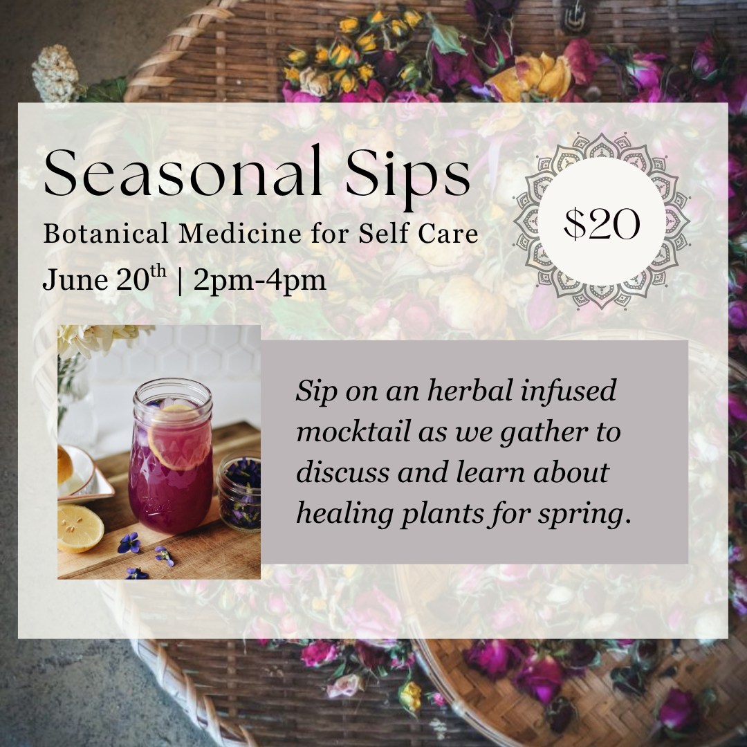 ☀Seasonal Sips☀
Botanical Medicine for Self Care
June 20th 2pm-4pm
✨Step into Summer and discover the power of healing plants as we guide you through the herbal health benefits for summer wellness. Enjoy a refreshing mocktail, blending herbs into a delicious wellness concoction. Perfect for anyone interested in holistic health.✨
Registration is required.
Book online: https://www.lotuswholistictherapy.com/book-online?category=f78a6189-7b03-416a-b370-ed66b561c5e1
#Lotuswholistictherapy #awakendiscoverthrive #TrentonMI #massage #reiki #yoga #wellness #downrivermimassage #downrivermi #seasonal #mocktails🍹 #health #herbal #June #summer