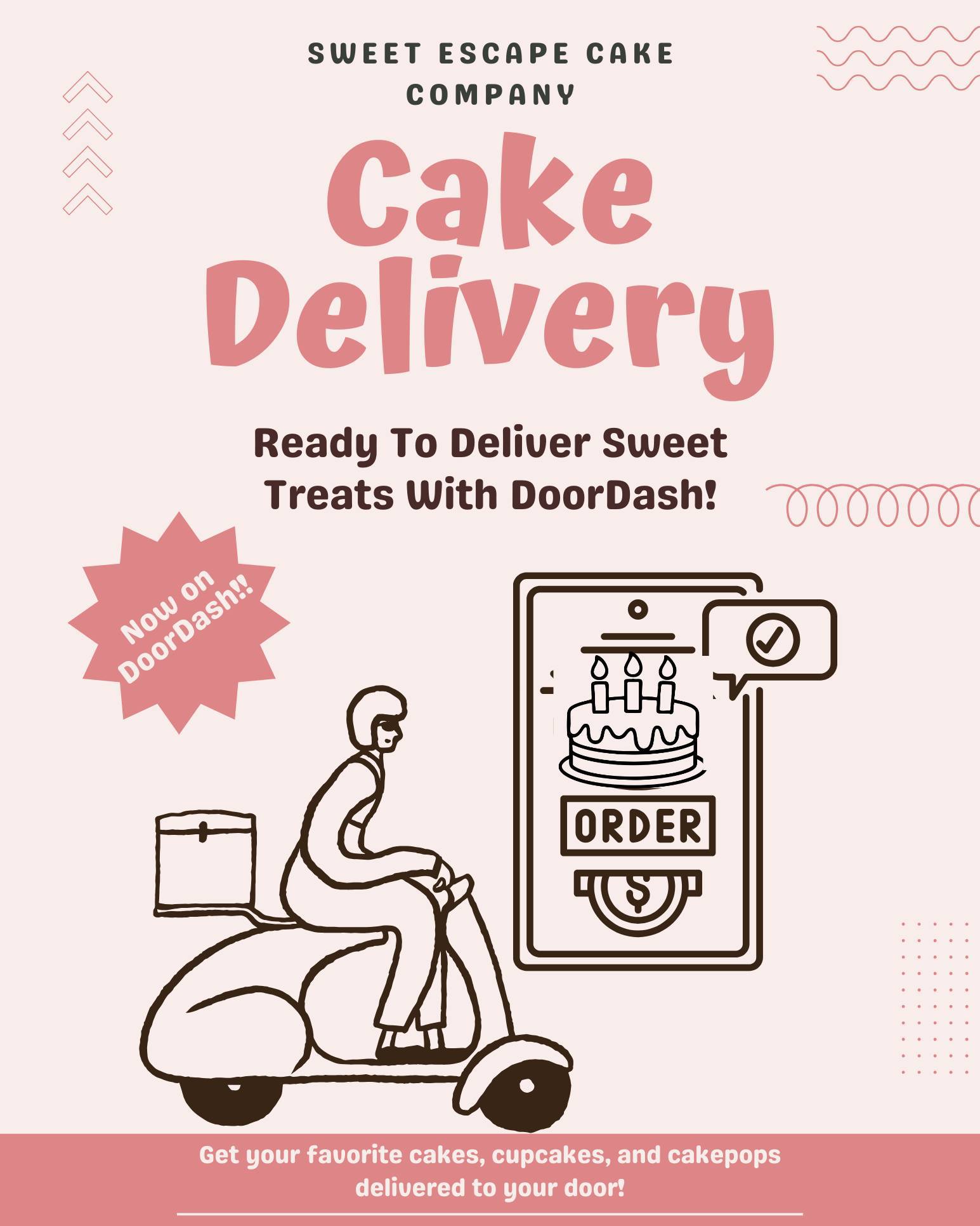 Did you know you could get your favorite Sweet Escape goodies delivered to your door? 🚗💥🎂
We have a storefront on DoorDash!
With everything from Chocolate Covered Pretzels to whole Cakes, we've got what you need for that last minute celebration and now we can deliver to you same day!
Check out our store and see if you're in the delivery range for some delicious desserts!
Tags: Indy Bakery, Indianapolis Baker, Cake Delivery, Cupcake Delivery, Cake Pops, Cake DoorDash, Indy Delivery
#smallbusinesses #indianabaker #indy #SweetEscapeCakeCompany #indianabakery #doordash
