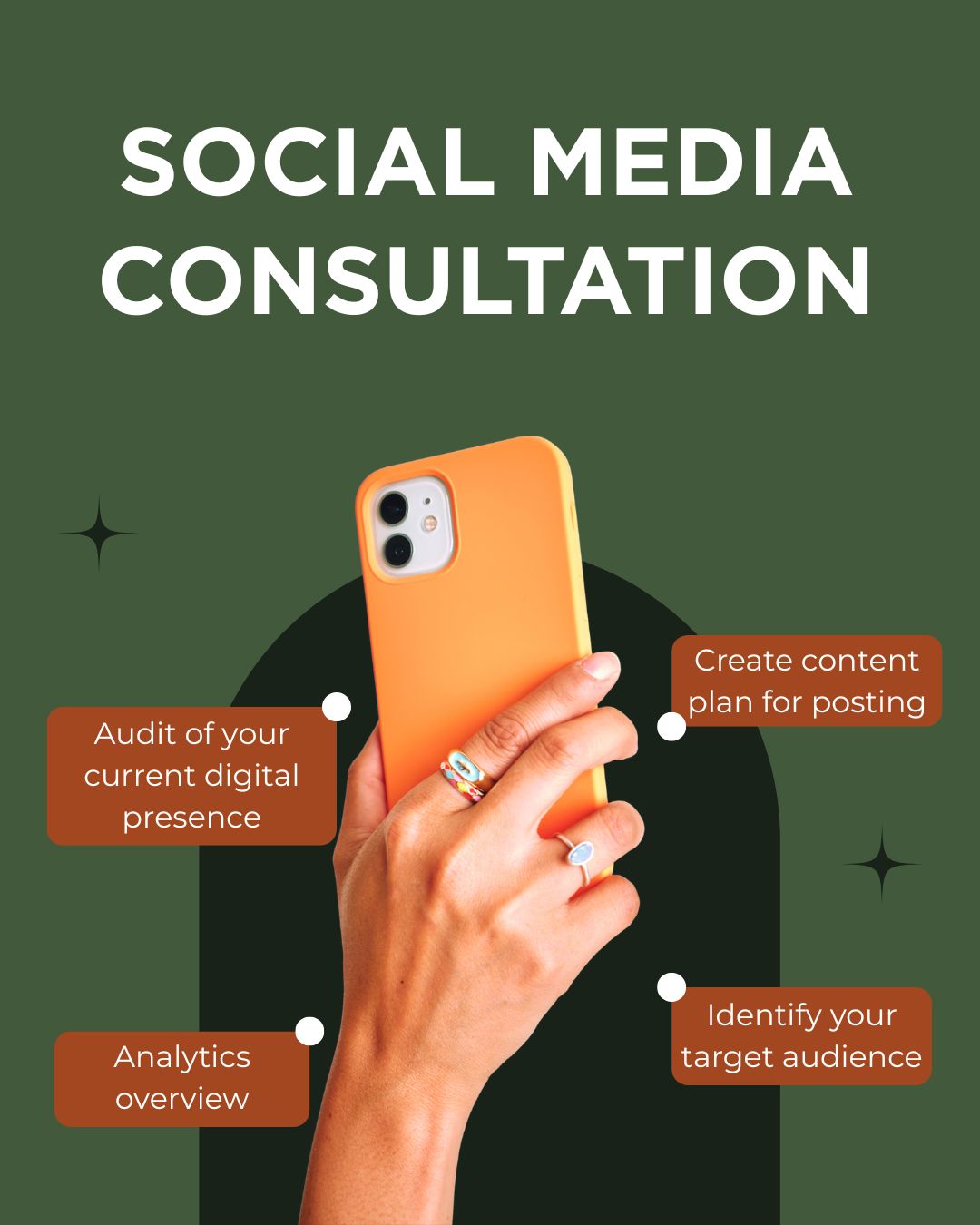 Let's chat about social media consultations and coaching..
This service is perfect for those business owners who know how to leverage social for their business, have an idea of what to do, but don't know how to get there.
In a social media consultation, we'll discuss
👉🏻 What's working and what's not currently working with your current digital presence
👉🏻 How to identify your target audience, the challenges they face and how you can serve them
👉🏻 The creation of a content plan for consistenly posting valuable information
👉🏻 How to read your analytics and make shifts if needed
Share this with a friend who may need some social media guidance 🫶🏻