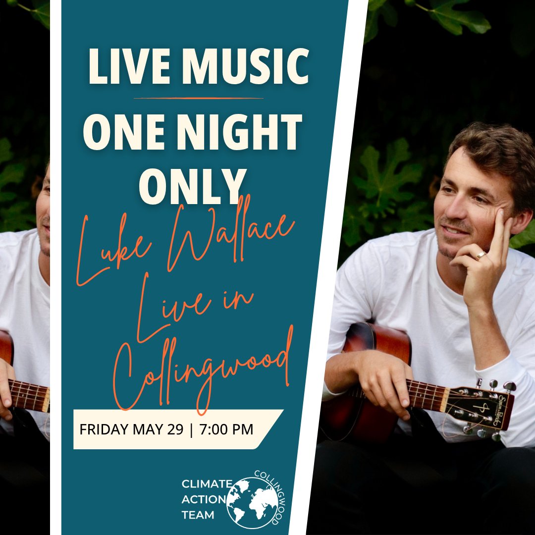 Don't miss out, tickets are on sale now! Join us for an unbelievable night of live music, storytelling, & community building with Luke Wallace, an internationally touring Canadian folk artist. This event combines amazing music & inspiring ideas to increase community building & support local climate initiatives. We can't wait to see you there! 🗓May 29th 🕛7-9 pm 📍Collingwood Legion
Get your tickets now at the l!nk in b1o.
🎟 Adults $30 | Youth $15
#LukeWallace #LiveMusic #Communityevent #FolkMusic #CanadianArtist #ClimateInitiative #SupportLocal