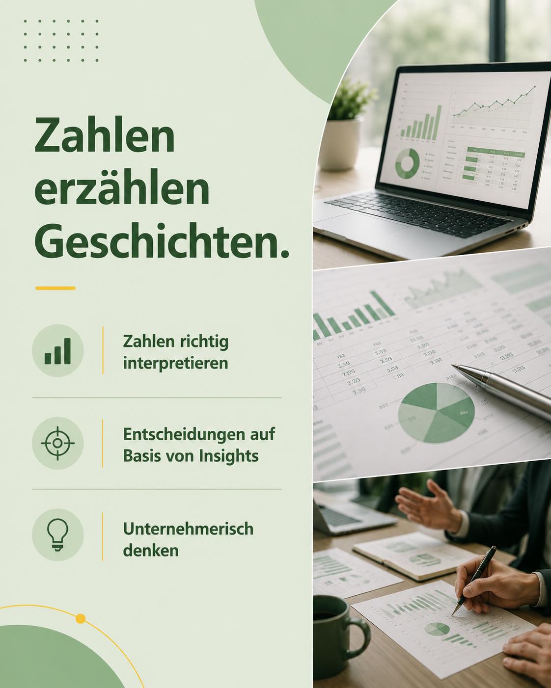 Hinter jeder Zahl steckt Potenzial.
Wir helfen Unternehmen, Zahlen nicht nur zu sehen – sondern richtig zu verstehen.
#UnternehmerischDenken #ADVICON