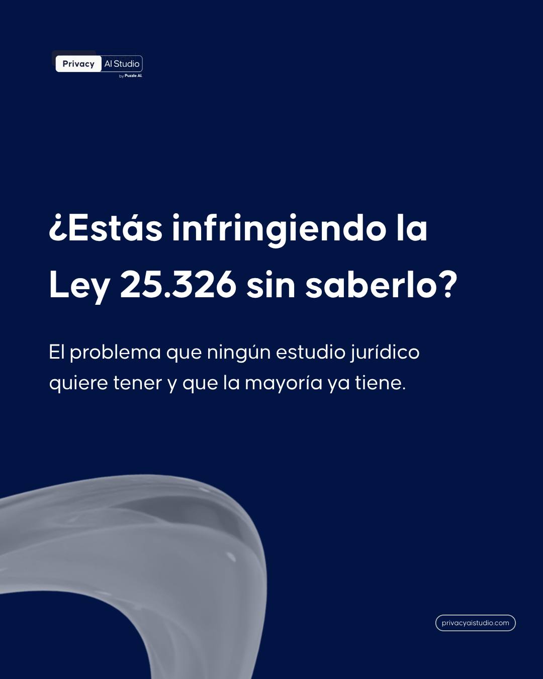 Cada vez más contratos, expedientes y documentos legales ya se procesan con IA.
El problema aparece cuando:
⚠️ no hay anonimización
⚠️ no hay trazabilidad
⚠️ no existe control sobre los datos
Eso ya tiene nombre:
Shadow AI.
La Ley 25.326 protege cualquier información que permita identificar personas:
→ nombres
→ DNI
→ domicilios
→ datos sensibles
Por eso, usar IA ya no es solo una decisión tecnológica.
También es una decisión de privacidad y gobernanza.
Privacy AI Studio permite:
🔹 detectar datos confidenciales
🔹 anonimizar automáticamente
🔹 validar antes de usar IA
🔹 mantener el control dentro de la organización
Así, la IA procesa el contenido.
No los datos reales.