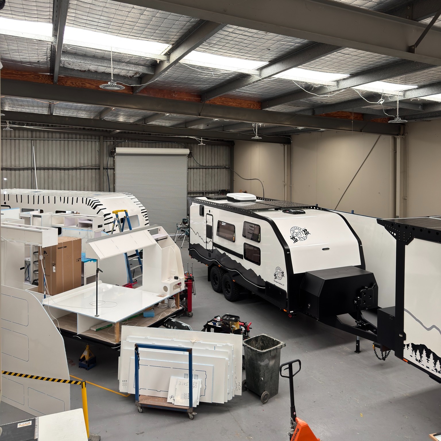 There has been a bit on in the shed this week 👀🔧
As another week wraps up, we currently have 3 vans moving through various stages of production.
Today we’re giving you a sneak peek at our latest butlers pantry build paired with a café lounge setup ☕️
Up next is the massive 23’ rear door build featuring a drop down bed, with the walls and roof now fitted.
And finally, internals and flooring have gone into the next butlers pantry build as it starts taking shape.
A lot happening behind the scenes at Offroad Grit RV 🌄
With limited production spots remaining for 2026 builds, now is the time to start planning your next adventure.
Wake Up Somewhere Different.
#OffroadGritRV #WakeUpSomewhereDifferent #AustralianMade #OffGridCaravan #CaravanLife