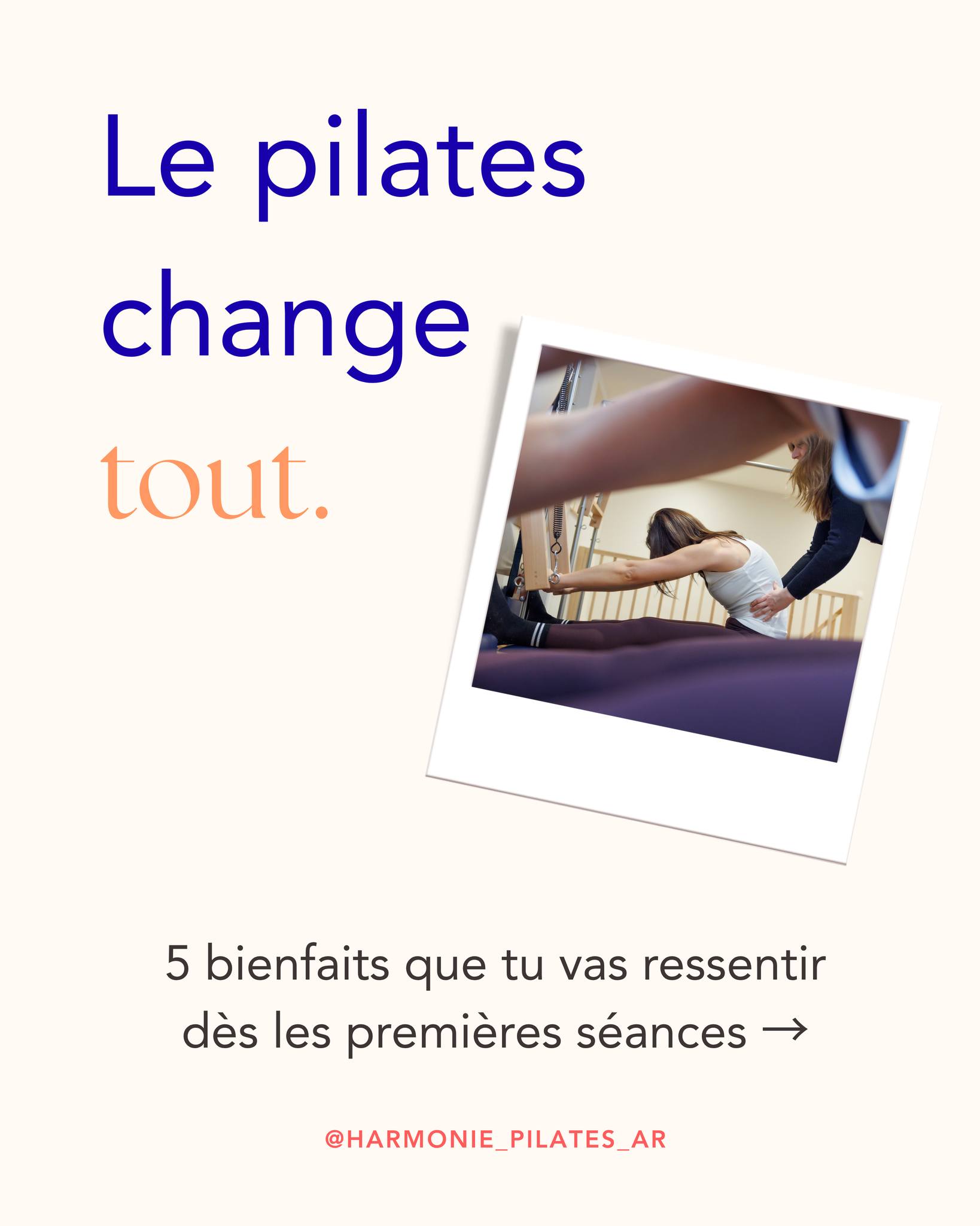 Tu as mal au dos ? Tu manques d'énergie ? Tu cherches une activité qui fait vraiment du bien ?
Le pilates est peut-être exactement ce qu'il te faut.
Il travaille en profondeur : les muscles que tu ne sollicites jamais, la respiration que tu oublies, la posture que tu négliges au quotidien.
Résultat ? Moins de douleurs, un corps plus tonique, un mental plus serein — et tout ça dès les premières séances.
Nos élèves le disent mieux que nous : une heure sur nos appareils et on repart transformé.
Tu veux essayer ? Le lien pour réserver ton cours d'essai est en bio 🤍
#pilates #bienfaitspilates #maldedos #wellness #pilatesfrance #reformerpilates #pilateslife #coursdessai #studiodevie #strasbourg