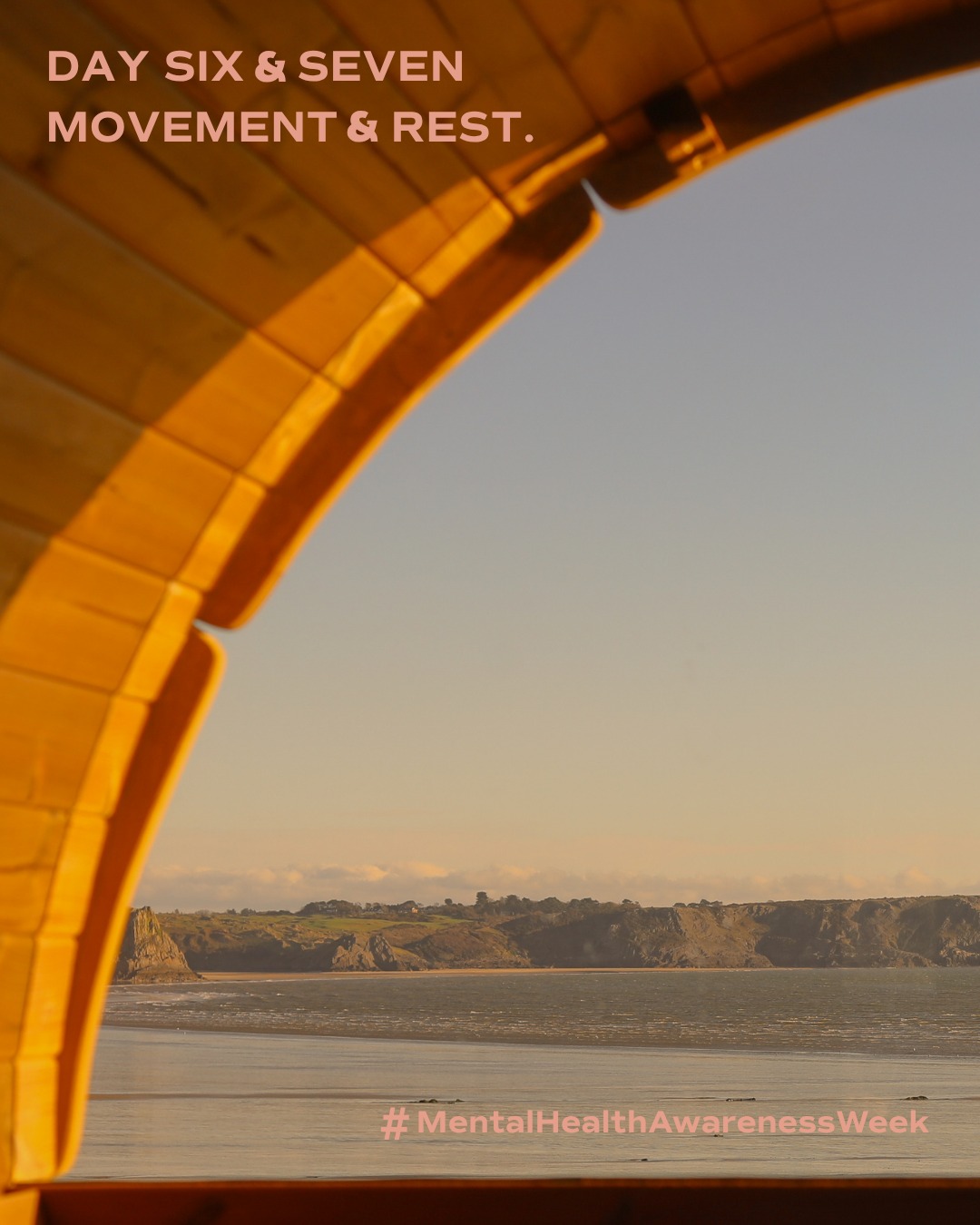 The last two tools in one for Mental Health Week is – finding the balance between movement and rest.
Move your body in ways that feel good — go for a walk, swim, cycle, or run. Get outside, breathe in nature, and spend time with friends, whether that’s a catch-up in town or a trip to the beach. Movement can lift your mood, boost energy, and help clear your mind. ☀️🚶♀️🏊♂️ 🚴♀️🏃♀️🌿
Just as important is learning to rest and reset. Take time for stillness, slow down, and have a mindfulness day. Pay attention to the present moment — your thoughts, your body, and your surroundings. This can help reduce anxiety, calm the mind, and bring a sense of balance and clarity. 🌿🧘♀️🌸🌊
It’s not about doing more or doing less — it’s about knowing when your mind and body need each. ⚖️💚
& that’s the end of our #MentalHealthAwarenessWeek tips 💚
See you soon ✨
#MentalHealthAwarenessWeek #MentalHealthMatters#Wellbeing #Sauna #Community #Connection#HotAndColdTherapy #SelfCare #MindAndBody