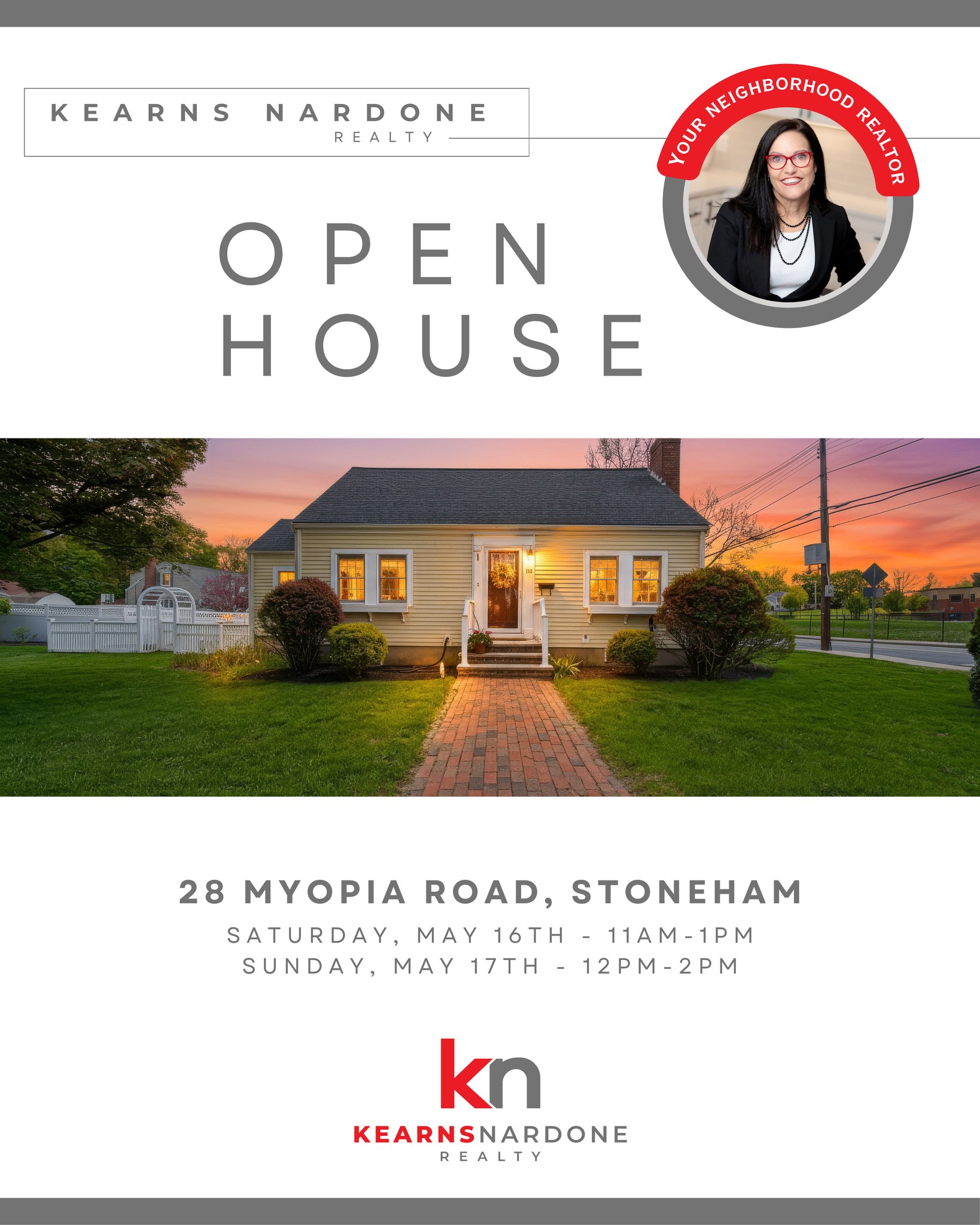 🔥 This one is HOT! 🔥
Don’t miss this weekend’s open houses at 28 Myopia Road, a charming, turn-key home in one of Stoneham’s most sought-after neighborhoods! 🏡✨
📍 Open House Schedule:
🗓️ Saturday, May 16th | ⏰ 11AM–1PM
🗓️ Sunday, May 17th | ⏰ 12PM–2PM
This is one you do not want to miss! 👀
Can’t make either open house? No problem. Private showings are available. 📲 Contact Kim at 978-766-2327 to schedule your tour!
#JustListed #OpenHouse #StonehamMA #StonehamRealEstate #MyopiaRoad #DreamHome #CapeStyleHome #TurnKeyHome #MassachusettsRealEstate #HouseHunting #RealtorLife #KearnsNardoneRealty #SellingStoneham #YourNeighborhoodRealtor 🏡🔑