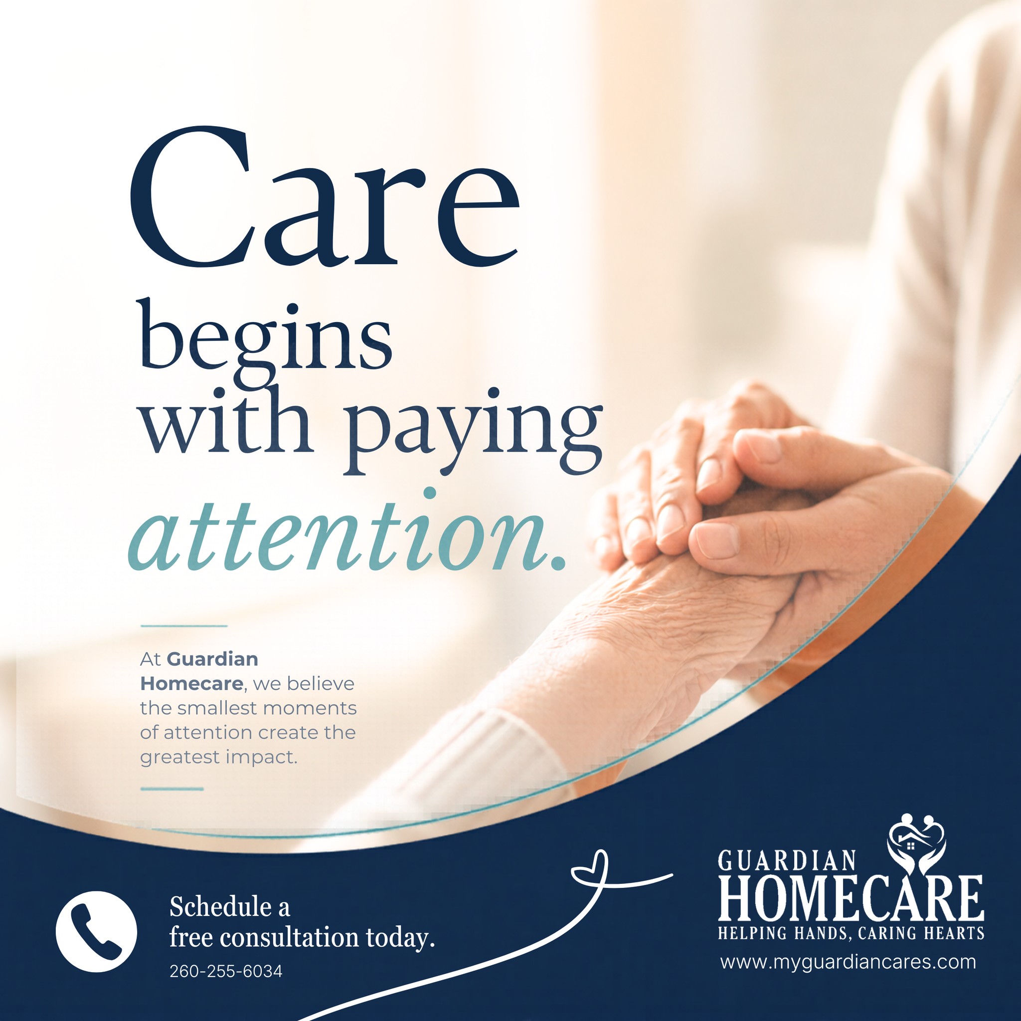 Sometimes, care doesn’t begin with big decisions.
It begins with noticing the little things. 💙
A quiet change in routine.
A missed meal.
A little more forgetfulness than usual.
Paying attention is one of the greatest ways we can care for the people we love.
At Guardian Homecare, we’re here to support Fort Wayne families with compassionate care that feels personal, comforting, and trustworthy.
#GuardianHomecare #FortWayneHomeCare #CareBeginsAtHome