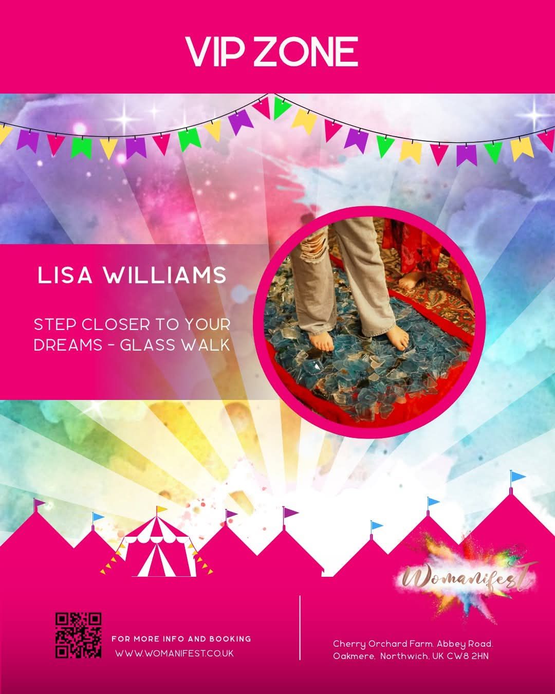 ✨🩷 VIP AT WOMANIFEST 🩷✨
If you want to experience Womanifest in style, our VIP upgrade is where it’s at
Those little extras that make your whole weekend feel, more special and just that bit more magical
Here’s what you get:
🩷 Fast-track entry (straight in, no faffing )
🩷Access to our exclusive VIP tent
🩷VIP speakers & workshops plus meet & greet opportunities
🩷Complimentary refreshments to keep you going
🩷A gorgeous goody bag packed with surprises
AND… this is the bit
🩷A FREE glass walk experience ran by me...
We now only have 7 vip slots left available 😱😱
Upgrade your ticket for only £30 and receive all the above
Who needs the link ??