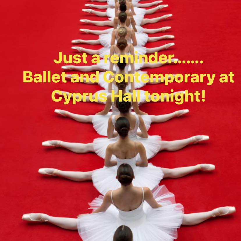 Ballet 6.15-7.15
Contemporary 7.15-8