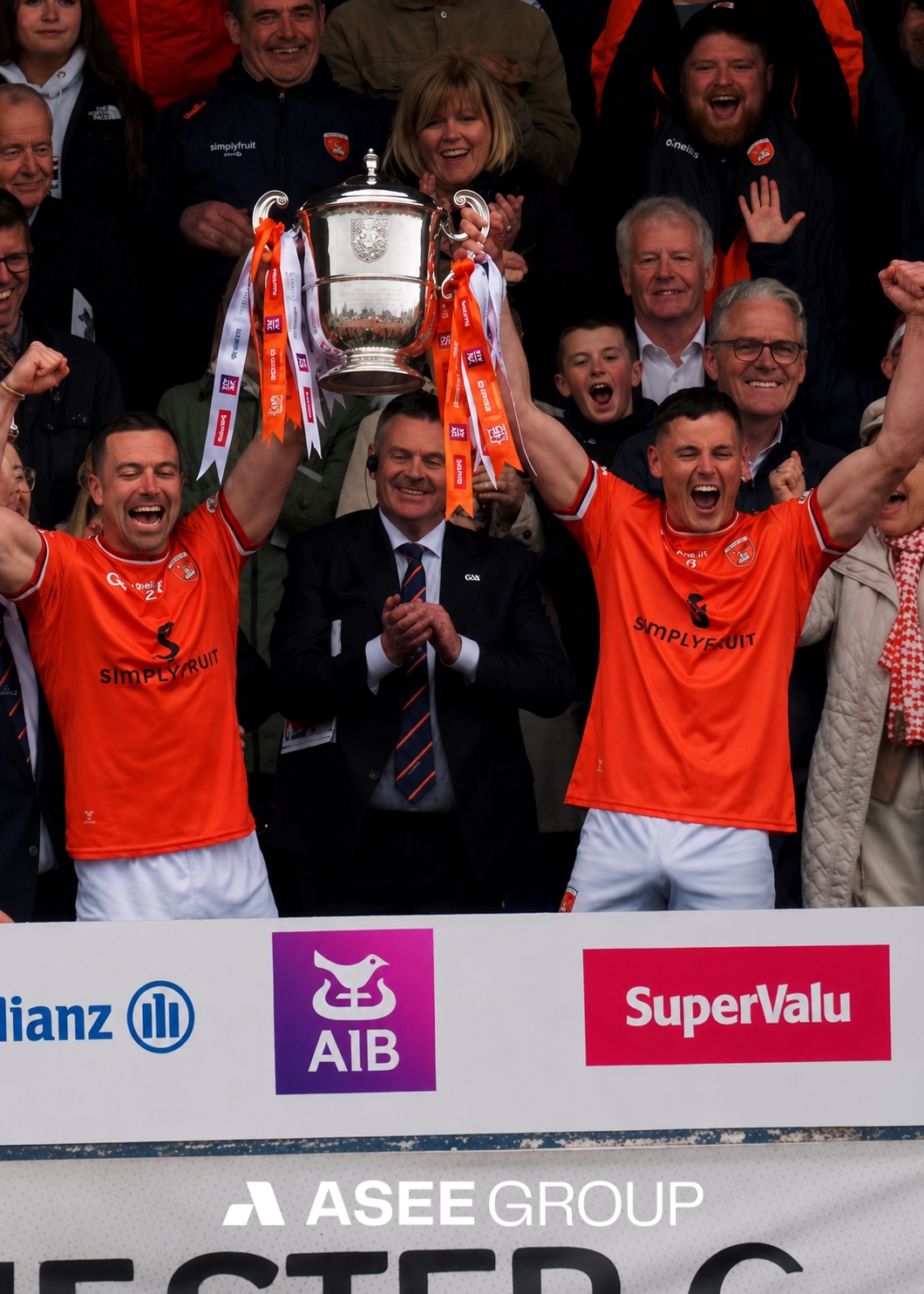 Ulster Champions 2026 🟠⚪
Huge congratulations to the Armagh team and management on winning the Ulster Senior Football Championship yesterday. After a hard-fought and tight game, you came out on top once again!
A proud day to be sponsors of this incredible team. Enjoy the celebrations, Ard Mhacha Abú! 🧡
#UlsterChampions #ArmaghGAA #ASEEGroup #ArdMhachaAbu