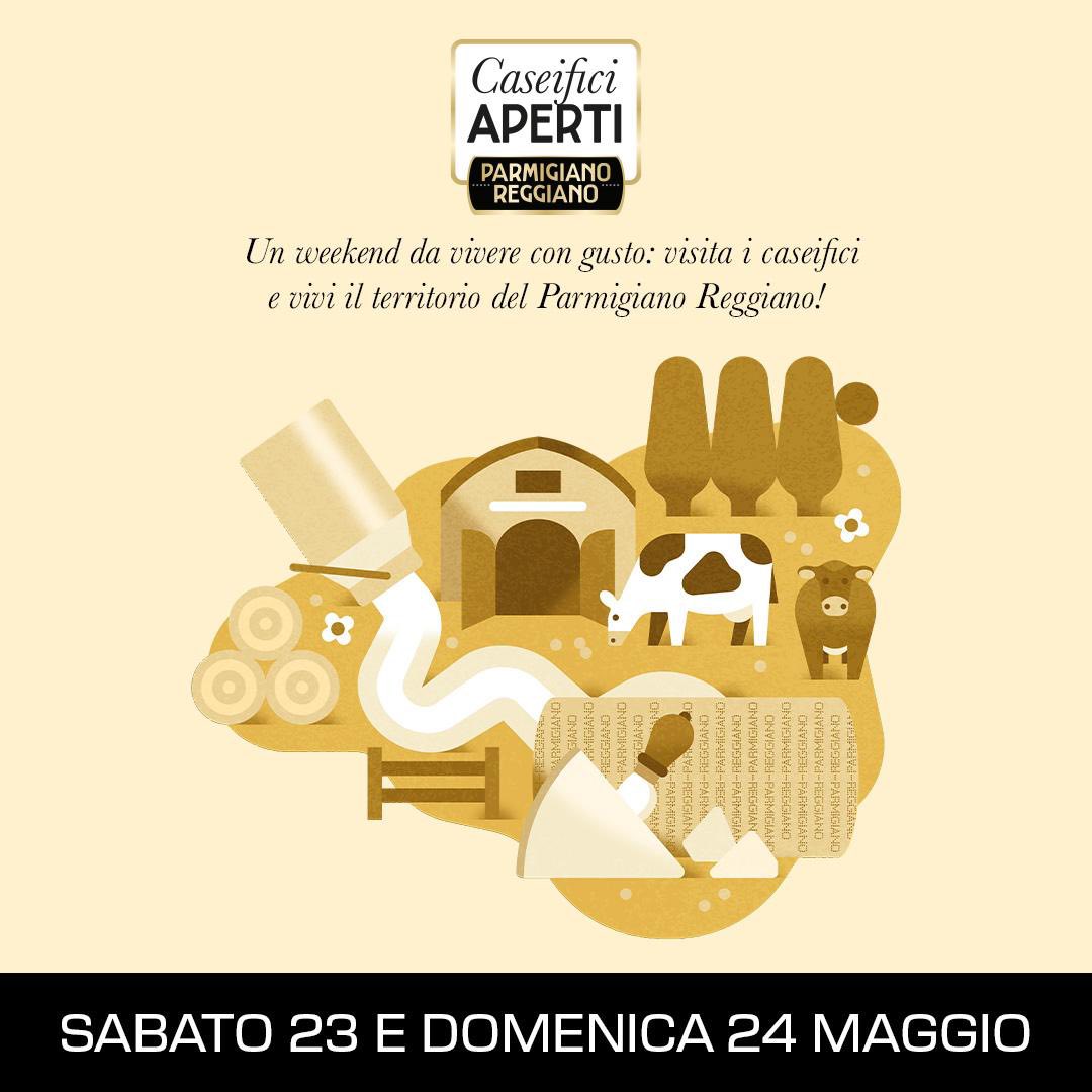 Mind The #CaseificiAperti 🧀
Il 23 e 24 maggio torna Caseifici Aperti, l’iniziativa del @parmigianoreggianodop che apre le porte di 53 caseifici tra Parma, Reggio Emilia, Modena, Mantova e Bologna.
Produzione dal vivo, visite ai magazzini, degustazioni, pairing e appuntamenti speciali per scoprire da vicino il mondo della DOP.
Novità 2026: il primo “Evento Off” ai Giardini Margherita di Bologna, tra cooking show, aperture delle forme e attività per grandi e piccoli.
.
.
#MindThePop #MediaRelation #DigitalAgency #Parma