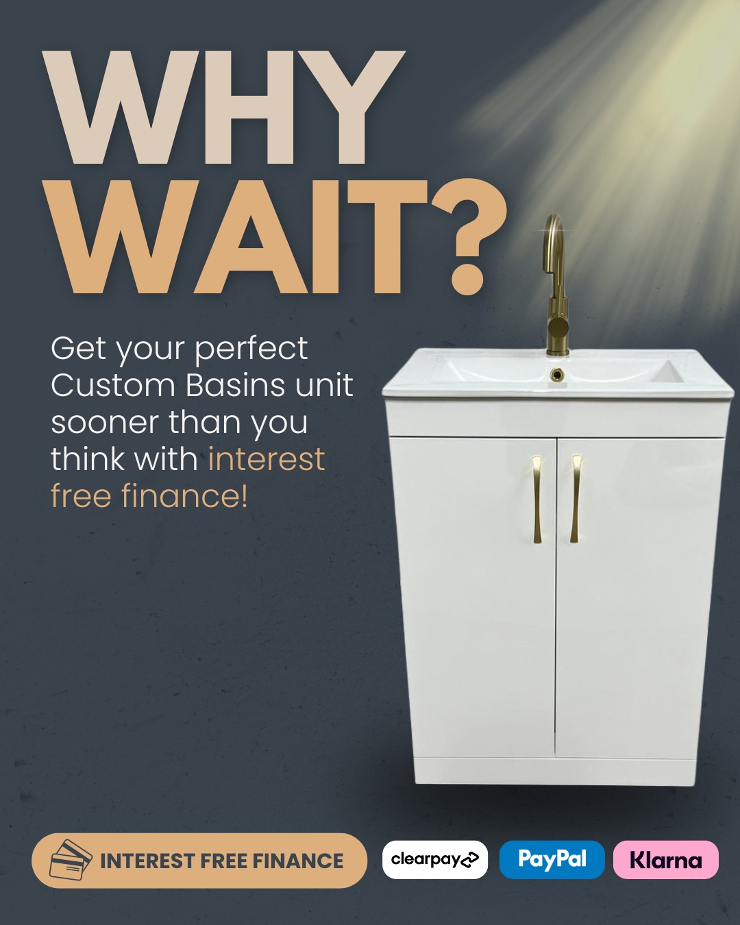 Did you know you can spread the cost of your Custom Basins unit?
Getting your dream unit for your space could be easier than you think 🙌🏼
Choose from a range of interest-free payment options, including Klarna, Clearpay and PayPal Pay in 3, to split the cost in a way that works for you.
So rather than waiting until you’ve saved the full amount, you can get hot and cold running water in your space much sooner 👌🏼
Simply add your chosen unit to your basket and select your preferred payment option, head to our Finance page for full details, or send us a DM to find out more.
#portablesink #salonspace #nonplumbedsink #ukbusiness #nomainswaterconnection