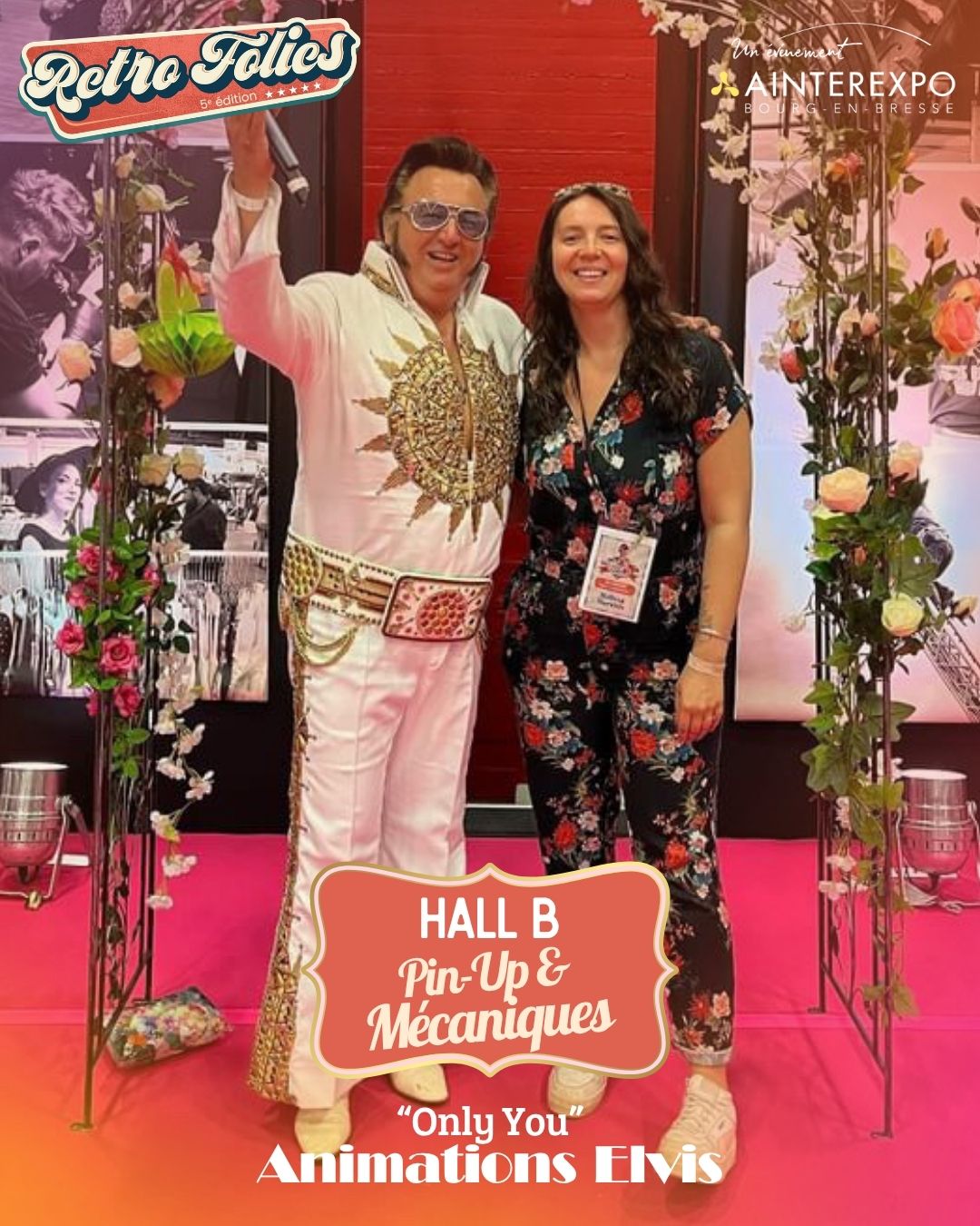 💌🎶 Il y a des chansons qui racontent les premiers regards, les slows timides et les histoires d’amour qu’on n’oublie jamais…
À Retro Folies, Elvis vous donne rendez-vous sur la scène Pin-Up du Hall B pour deux animations pleines de romantisme, de danse et de souvenirs ❤️
✨ “Only You”
Laissez-vous emporter par les plus beaux slows chantés en direct :
🎤 The Platters
🎤 Paul Anka
🎤 Elvis Presley…
Puis place à la fête et aux grands classiques des années 60 avec :
🕺 Le plus grand Madison de France
🌴 Le BB Twist de Saint-Tropez
Une célébration de l’amour, de la musique et de ces instants simples qui réunissent toutes les générations ❤️
📍 À vivre sur la scène Pin-Up avec Chris Agullo | Hall B
Retro Folies – Ainterexpo, Bourg-en-Bresse
🎫 Participez à la fête > Pass prévente ici > bit.ly/RetroFolies26
Crédit photo : PhotoClubBressan
#RetroFolies #Elvis #OnlyYou #Slow #Madison #Twist #Annees60 #PinUp #VintageLove #DanceFloor #FestivalRetro #BourgenBresse