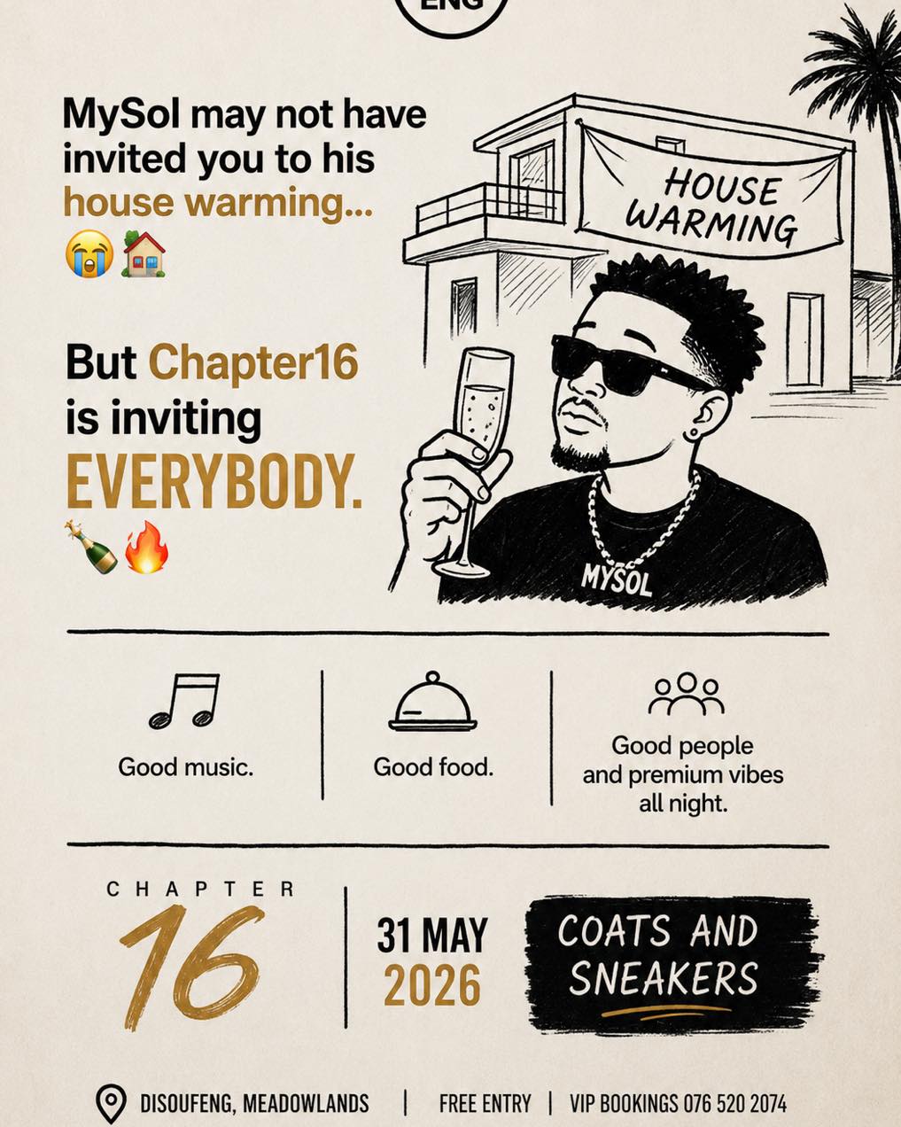 Some people got invitations.The rest of us got better plans anyway. ๐ฎโ๐จ๐ฅ
This one is for the people who know that good music, good energy and the right crowd will always beat exclusivity. โจ
See you at Chapter16.
