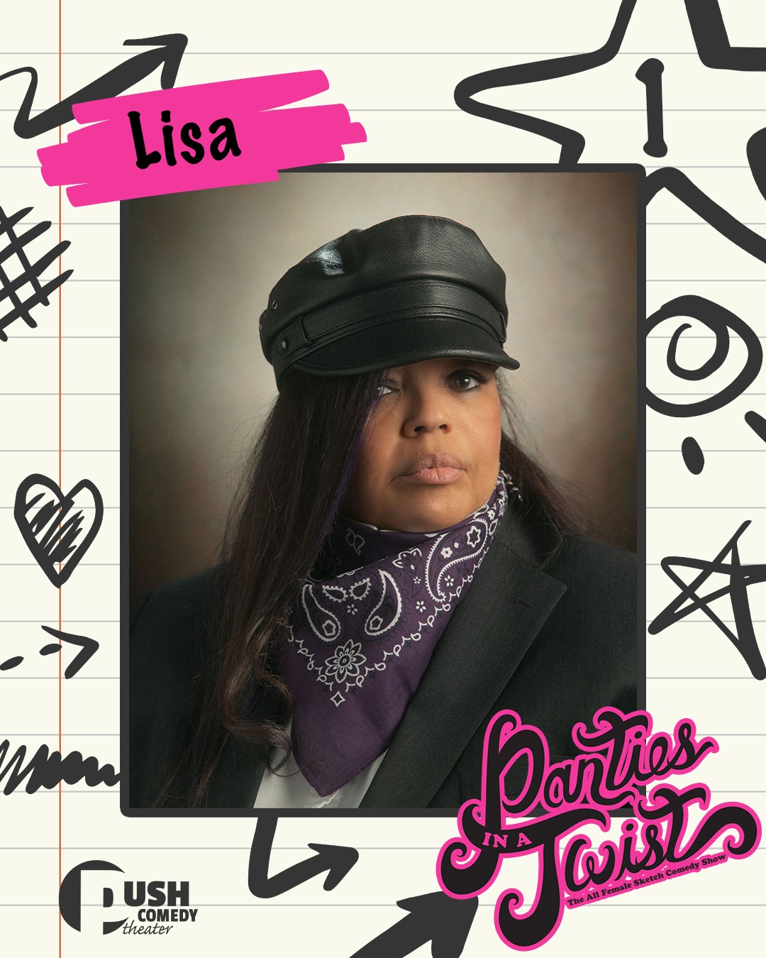 ✨ Cast Spotlight: Lisa Powell ✨
At 13, Lisa Powell was all about Duran Duran, arcade trips, music, and hanging with her besties. And based on her answers… Duran Duran wasn't just a phase 😂
Favorite songs? All six Duran Duran singles that were released in the U.S. in 1983.
Celebrity crushes? Nick Rhodes and John Taylor. (Because DUH.)
Now Lisa is making her Panties in a Twist debut, and while she selected “I will not be judged by a 13-year-old” 😭, younger Lisa would absolutely be impressed by current Lisa’s résumé:
She met Duran Duran, got a side hug from Simon LeBon, danced on stage with Chic/Nile Rodgers…, and now she's getting ready to perform at the Wells Theater.
What she loves most about PIAT? Spending time with funny, talented women who come together to make people laugh.
And this year she's excited for exactly what it should be about: making memories, making people laugh, and getting another opportunity to be her authentic weird self.
Also, she'd add freestyle rap battles to the Olympics and honestly... we'd watch 👀
Catch Lisa and the rest of this hilarious cast NEXT WEEKEND!👇🏽
Panties in a Twist is turning 13!
📅 May 30 & 31
📍 Historic Wells Theater
🎟️ Tickets at the link in our bio
Panties in a Twist is presented by @wendyschofermd
Thank you to our sponsors:
@thecollectivetattoo
@flow.massage.nfk
@yorgosbageldashery
@themusewriterscenter
📸 Donald Campbell
#pushcomedytheater #neonfk #visitnorfolkva #piat13