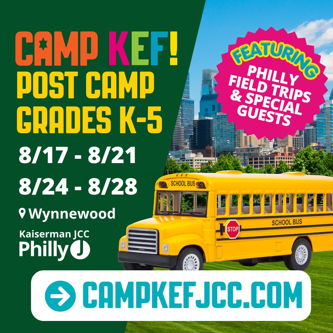We are getting an extra week of summer this year which means an extra week of Camp Kef! This year, we are excited to offer 2 weeks of post camp for campers in Grades K-5. During post camp, campers will explore Philadelphia with field trips or special guests each day. There are limited spots available - don't miss out!