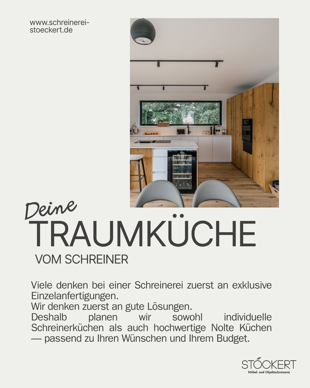 Viele denken bei einer Schreinerei zuerst an Einzelanfertigungen.
Wir denken zuerst an die beste Lösung für dich. 🤍
Ob individuelle Schreinerküche oder hochwertige Nolte Küche – wir planen passend zu deinen Wünschen, deinem Stil und deinem Budget.
Denn gute Küchen entstehen nicht zufällig.
Sie entstehen durch Erfahrung, Planung und Liebe zum Detail.
📞 Jetzt Beratungstermin vereinbaren
🌐 www.schreinerei-stoeckert.de
#küche #schreiner #küchenideen #wohninspiration #küchenstudio #minimaldesign #holzliebe #interiordesign #möbelbau #stöckert